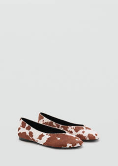 Cow leather ballet flats — White 2