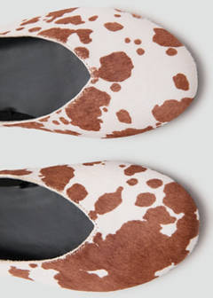 Cow leather ballet flats — White 4