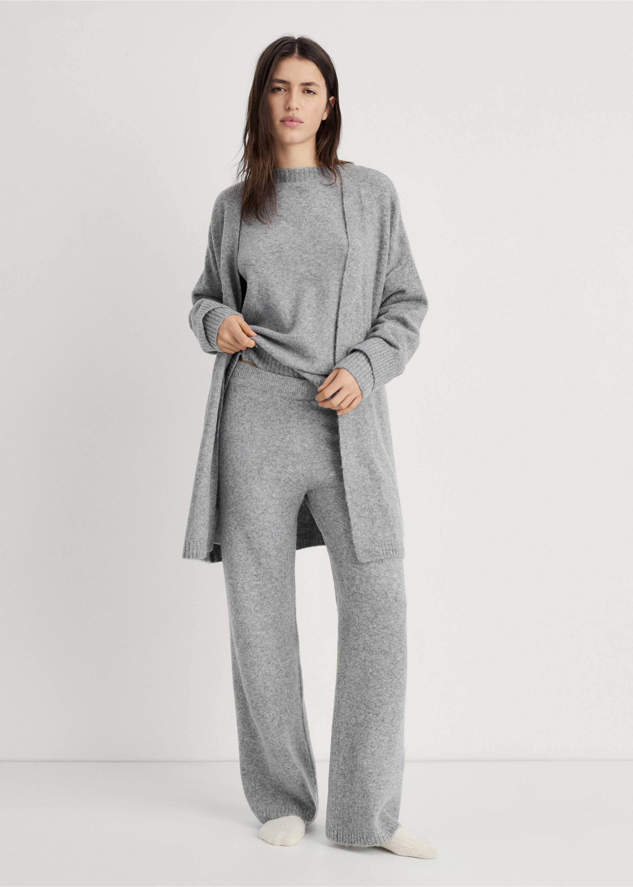 Knit cardigan - General plane, Grey. Ref: 17074101-00.