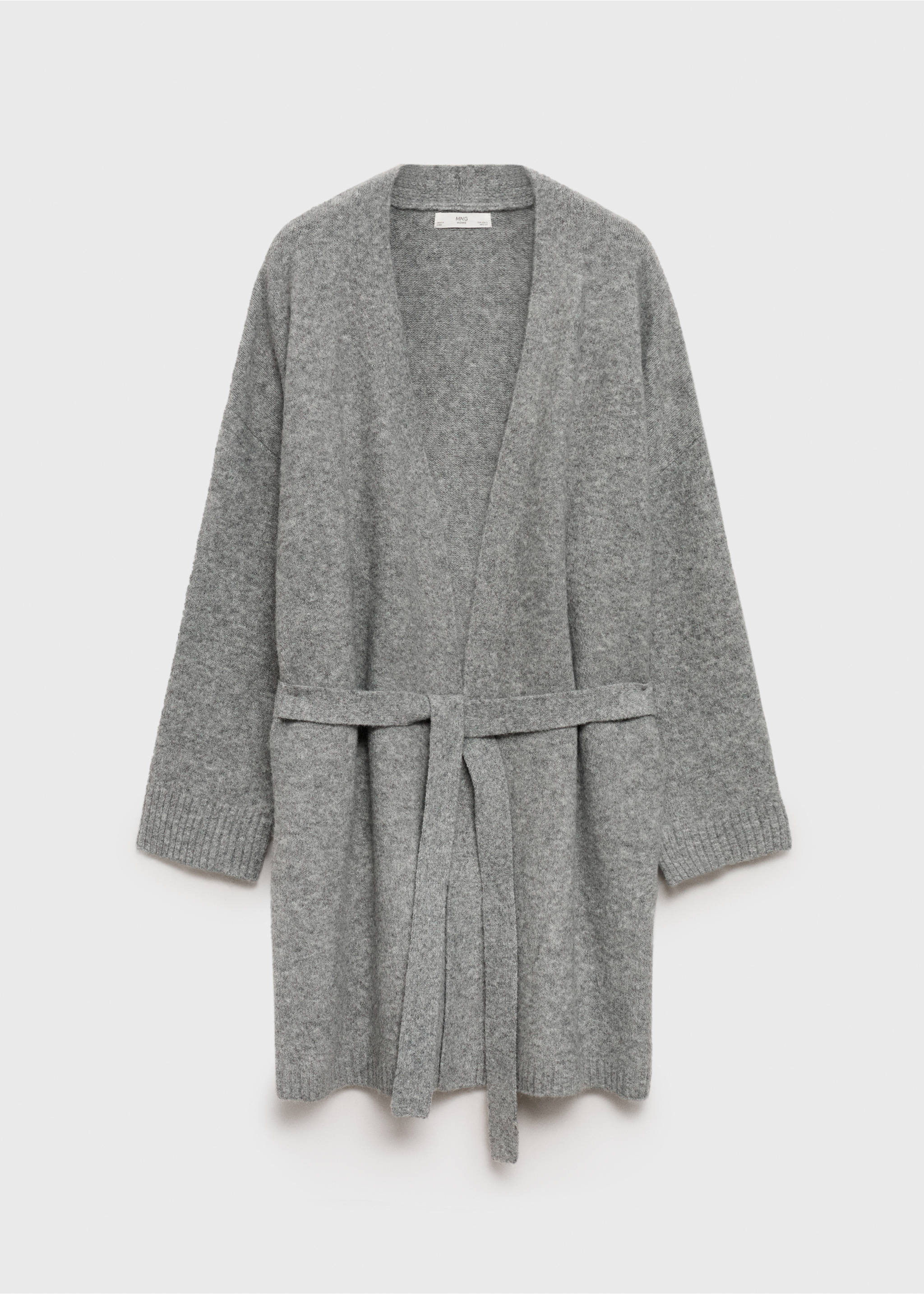 Knit cardigan - Article without model, Grey. Ref: 17074101-00.