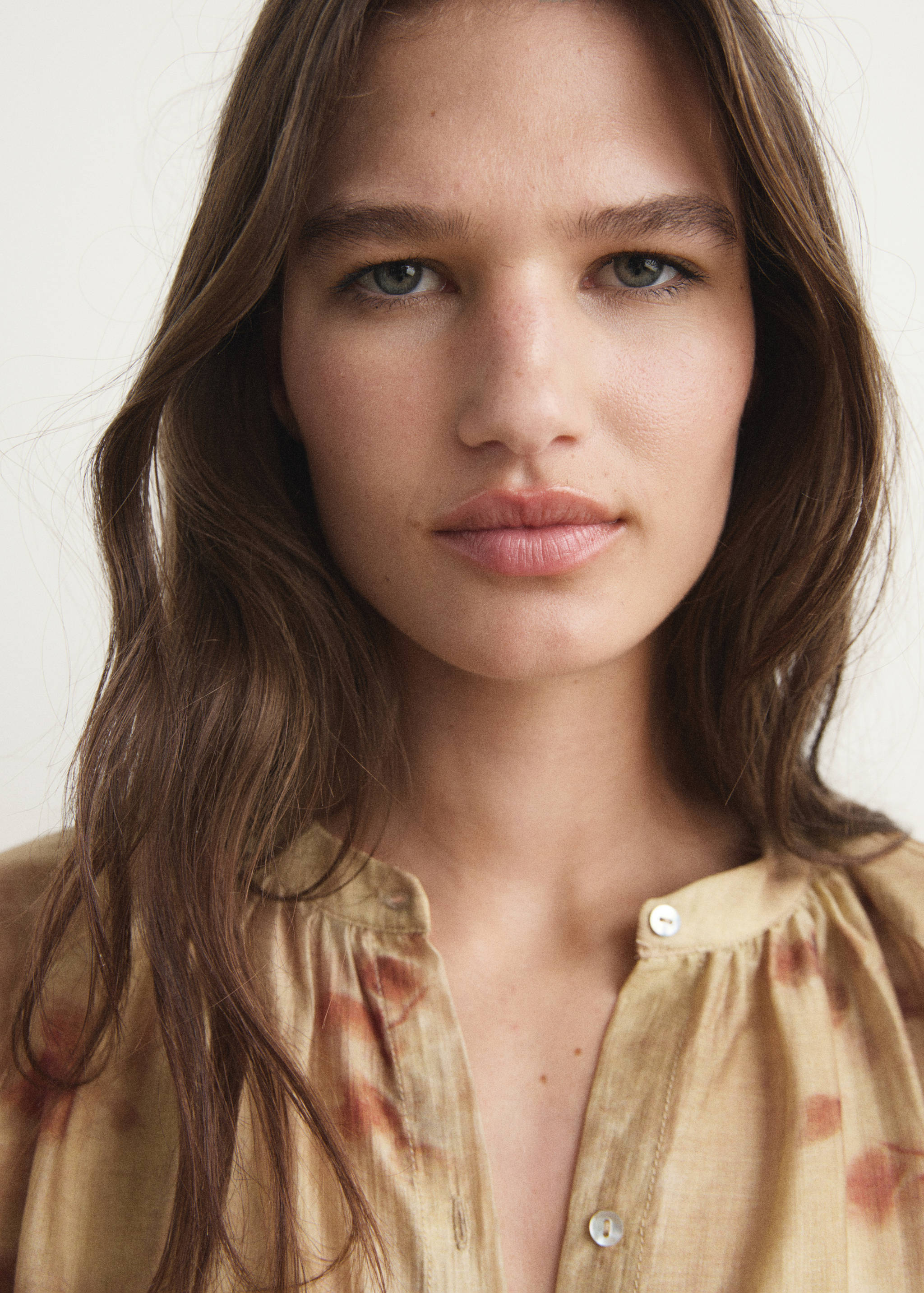 Leaf-print caftan - Details of the article 1