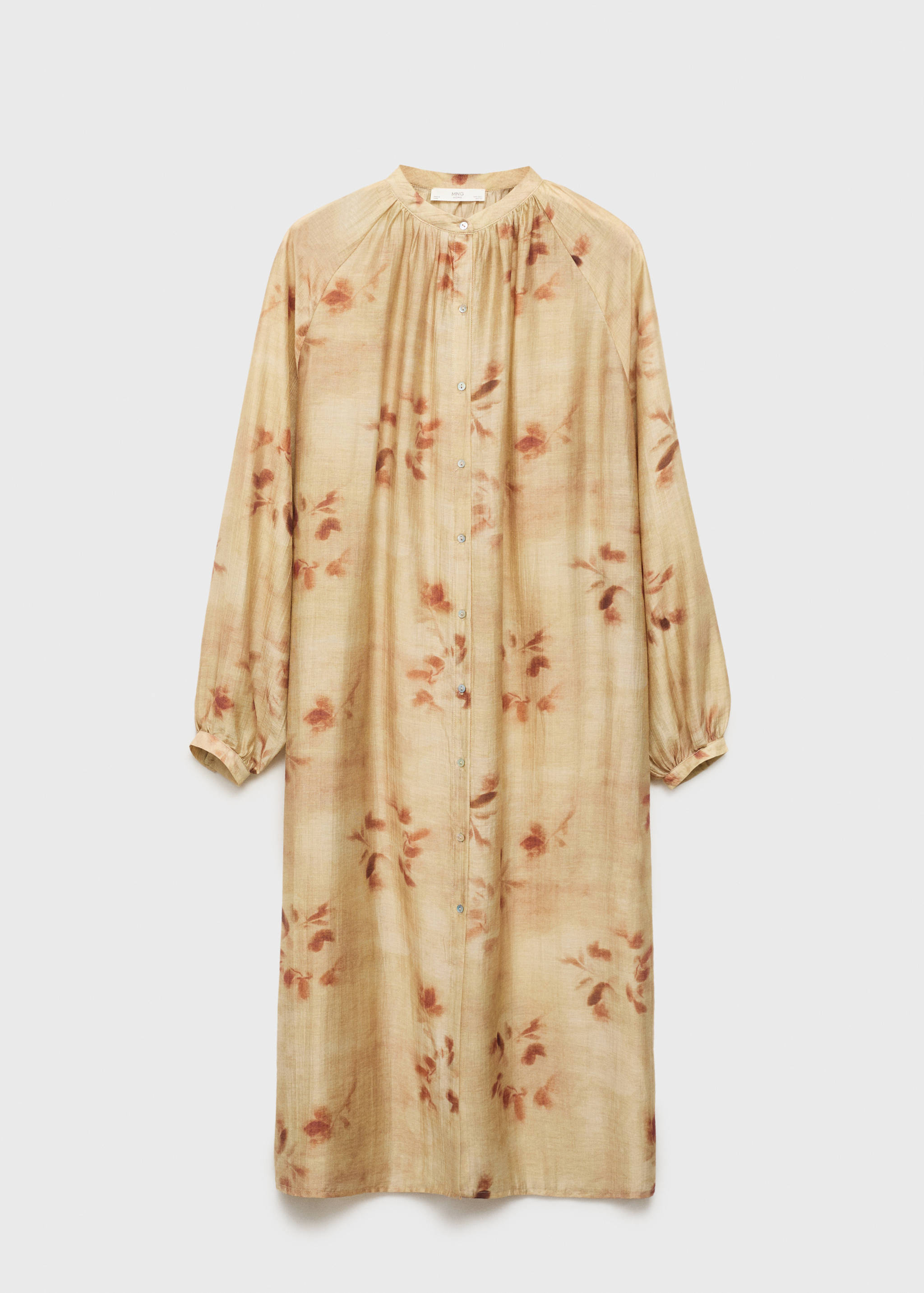 Leaf-print caftan - Article without model
