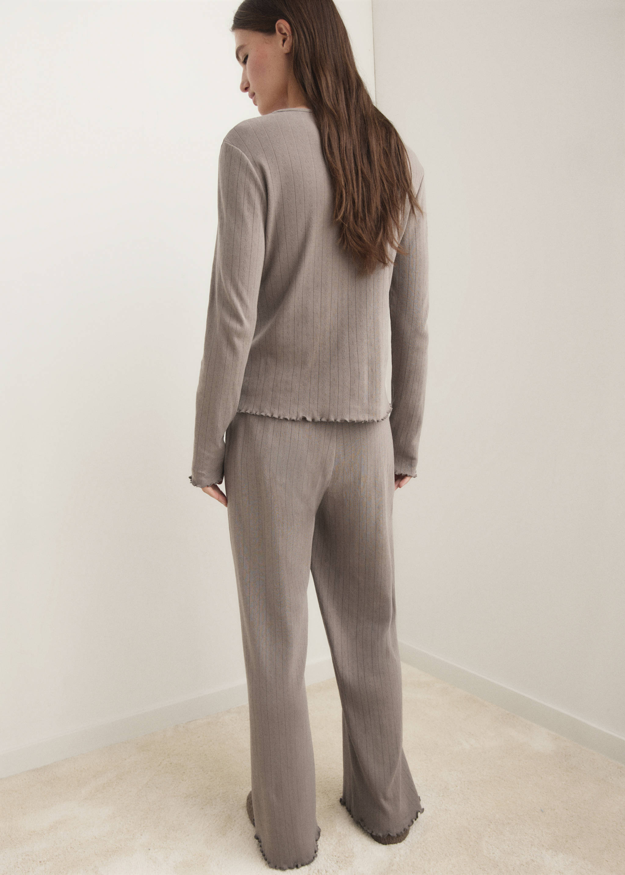 Pyjama deux pièces coton maille lâche - Verso de l’article