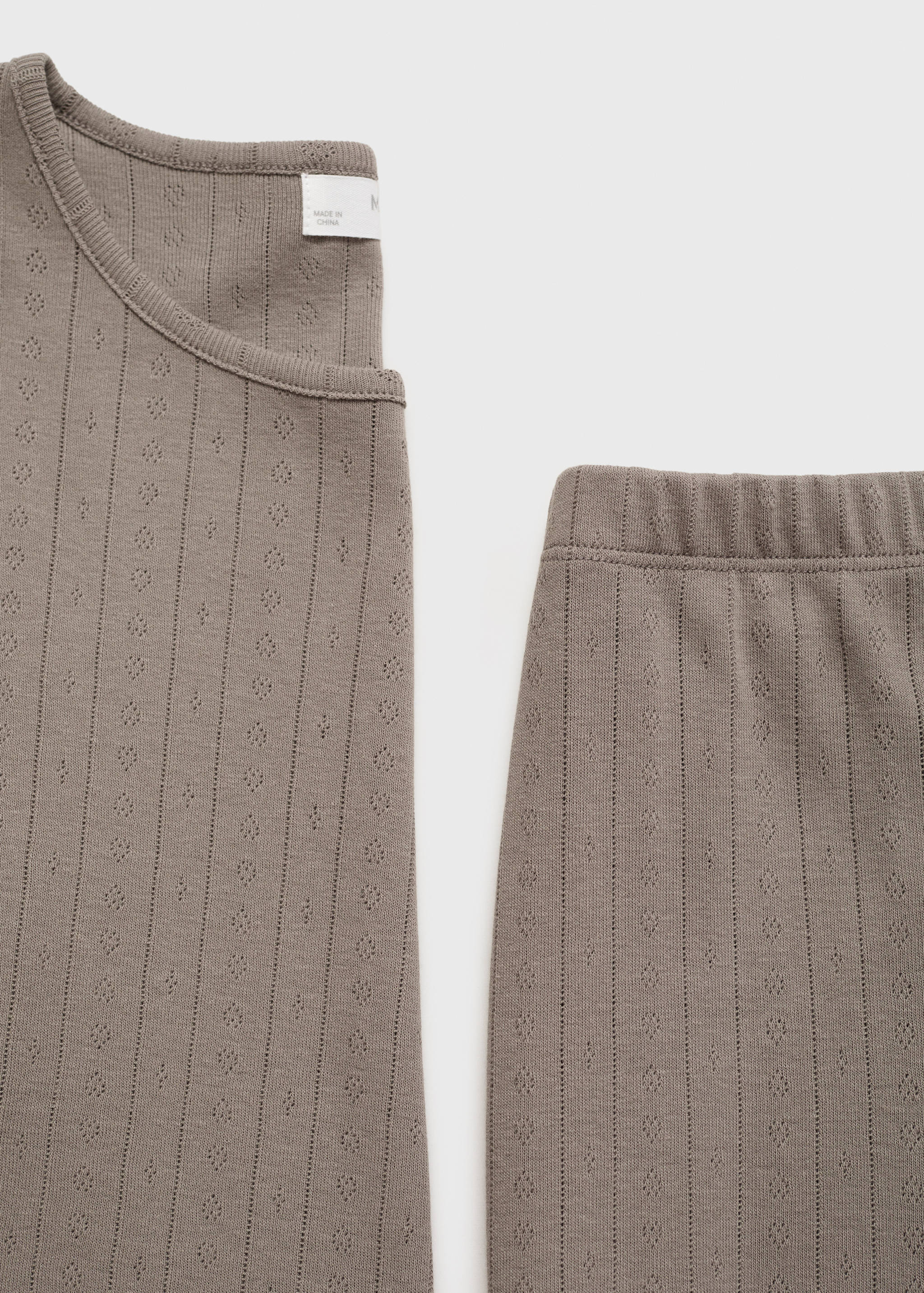 Pyjama deux pièces coton maille lâche - Détail de l'article 8