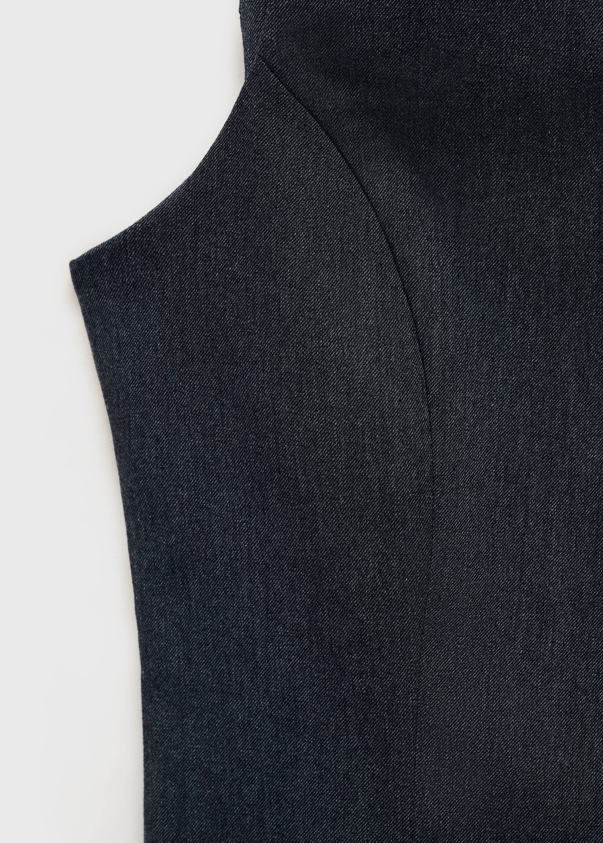 Denim-effect top with bows - Details of the article 0