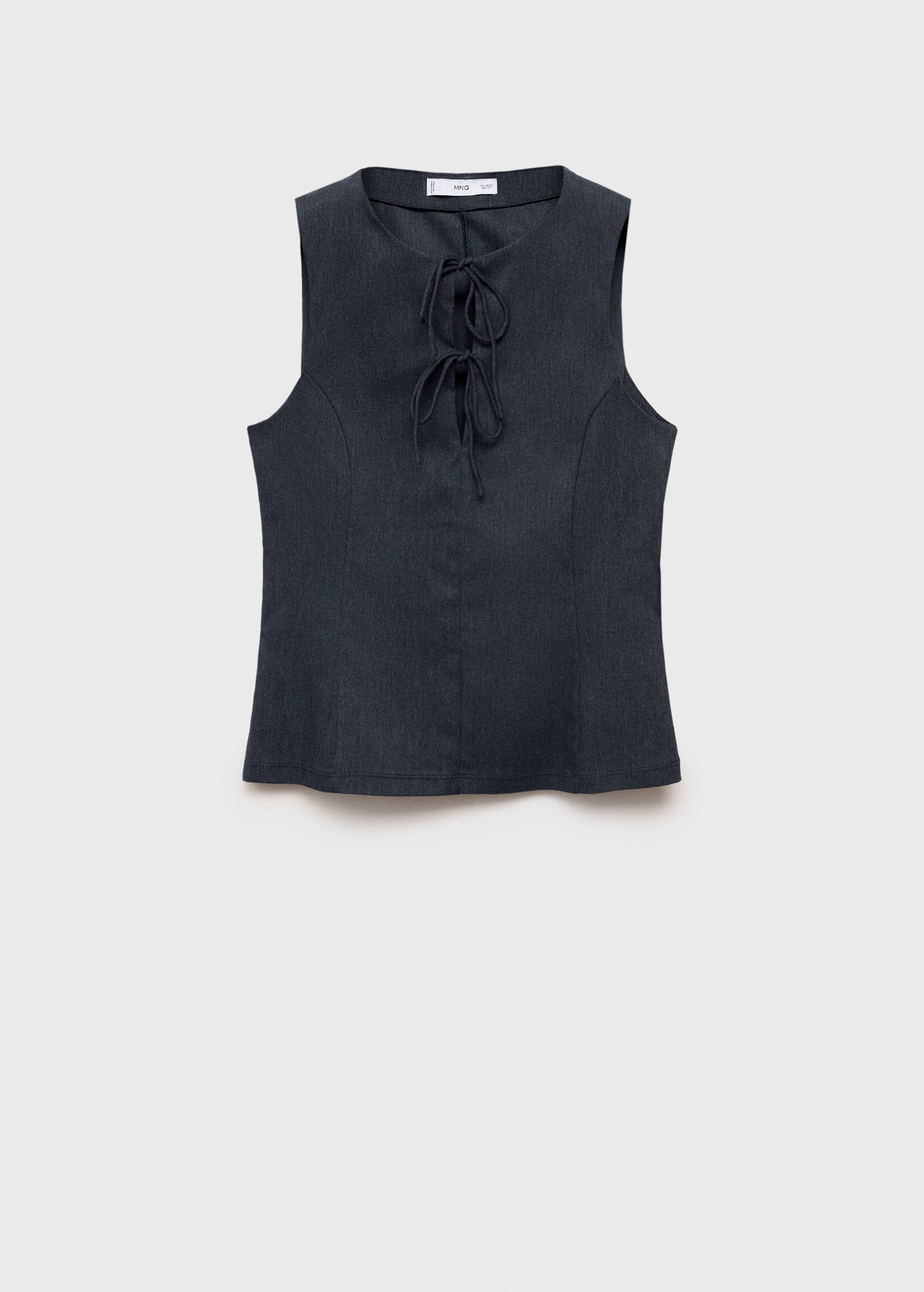 Top efecto denim lazos - Artículo sin modelo