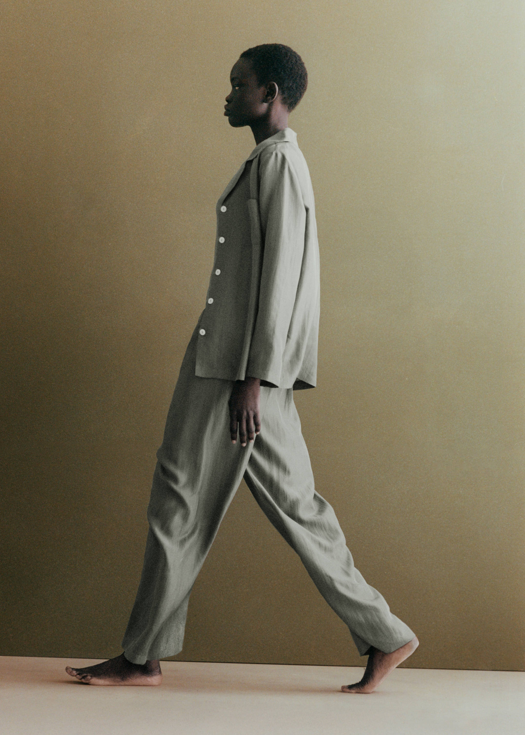 Long silk trousers - Details of the article 6