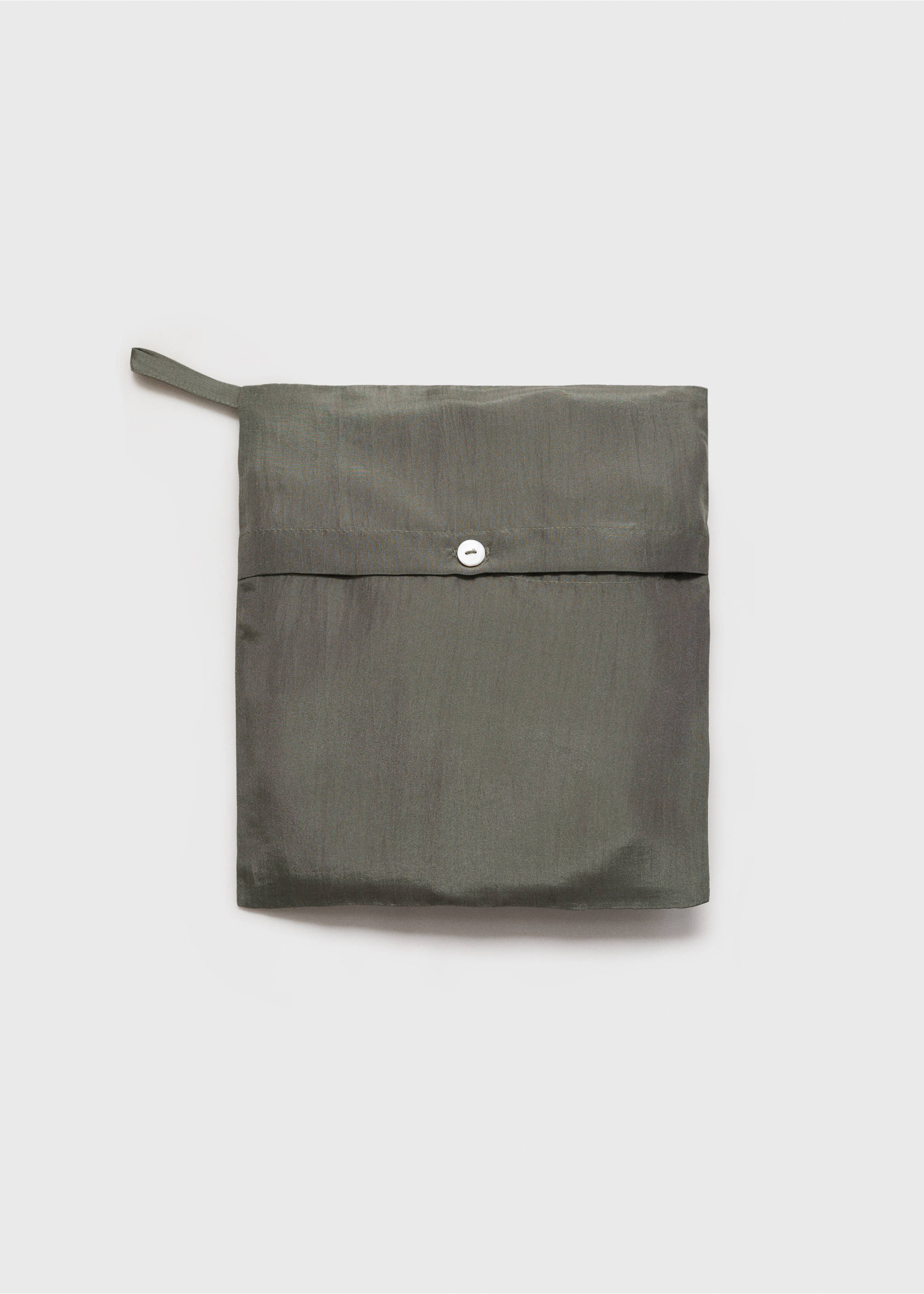 Long silk trousers - Details of the article 0, Forest Green. Ref: 17074126-00.