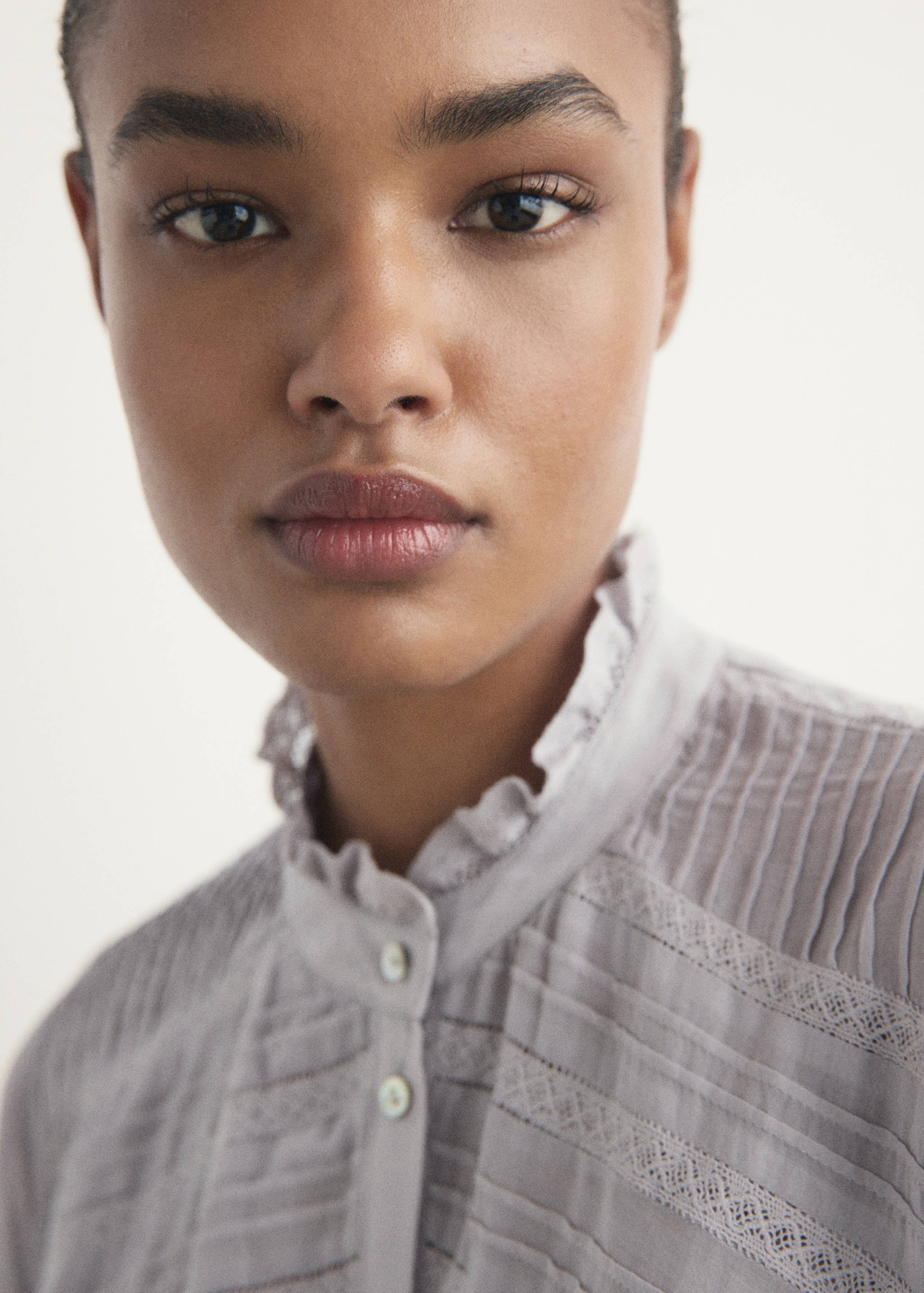 Chemise de nuit coton manches courtes - Détail de l'article 1