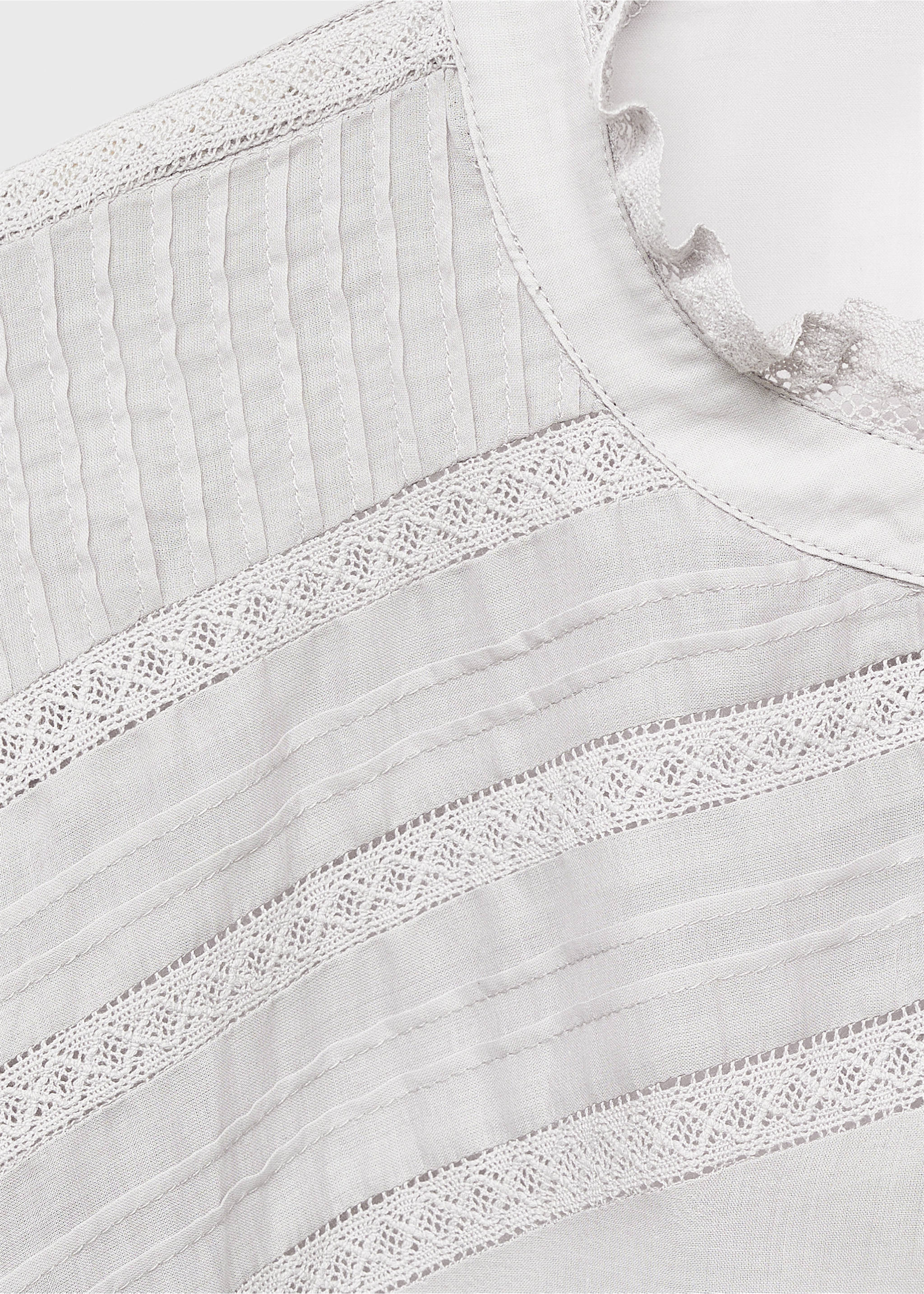 Chemise de nuit coton manches courtes - Détail de l'article 8, Gris clair/pastel. Ref: 17074131-00.