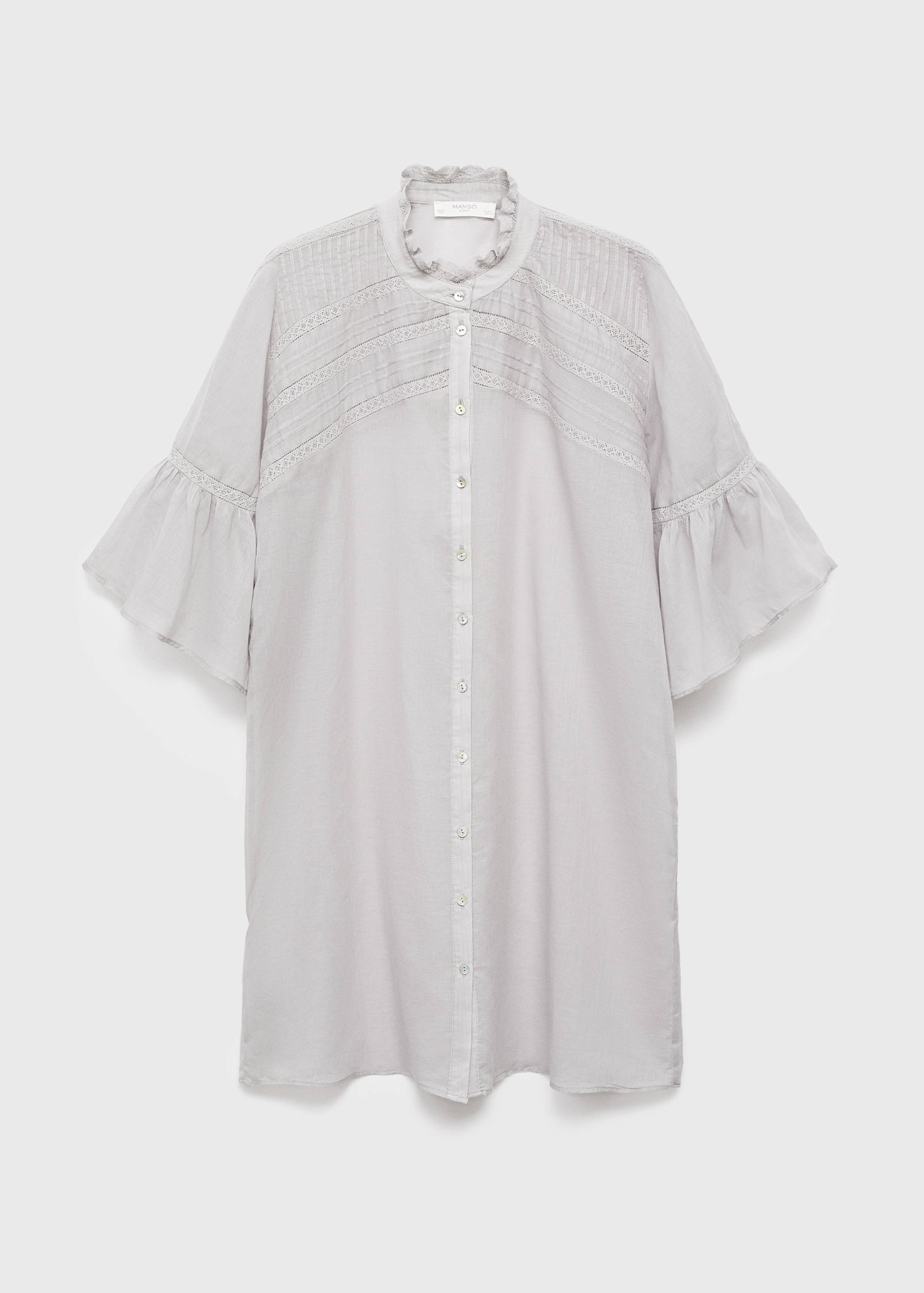 Short-sleeved cotton nightdress - Article without model