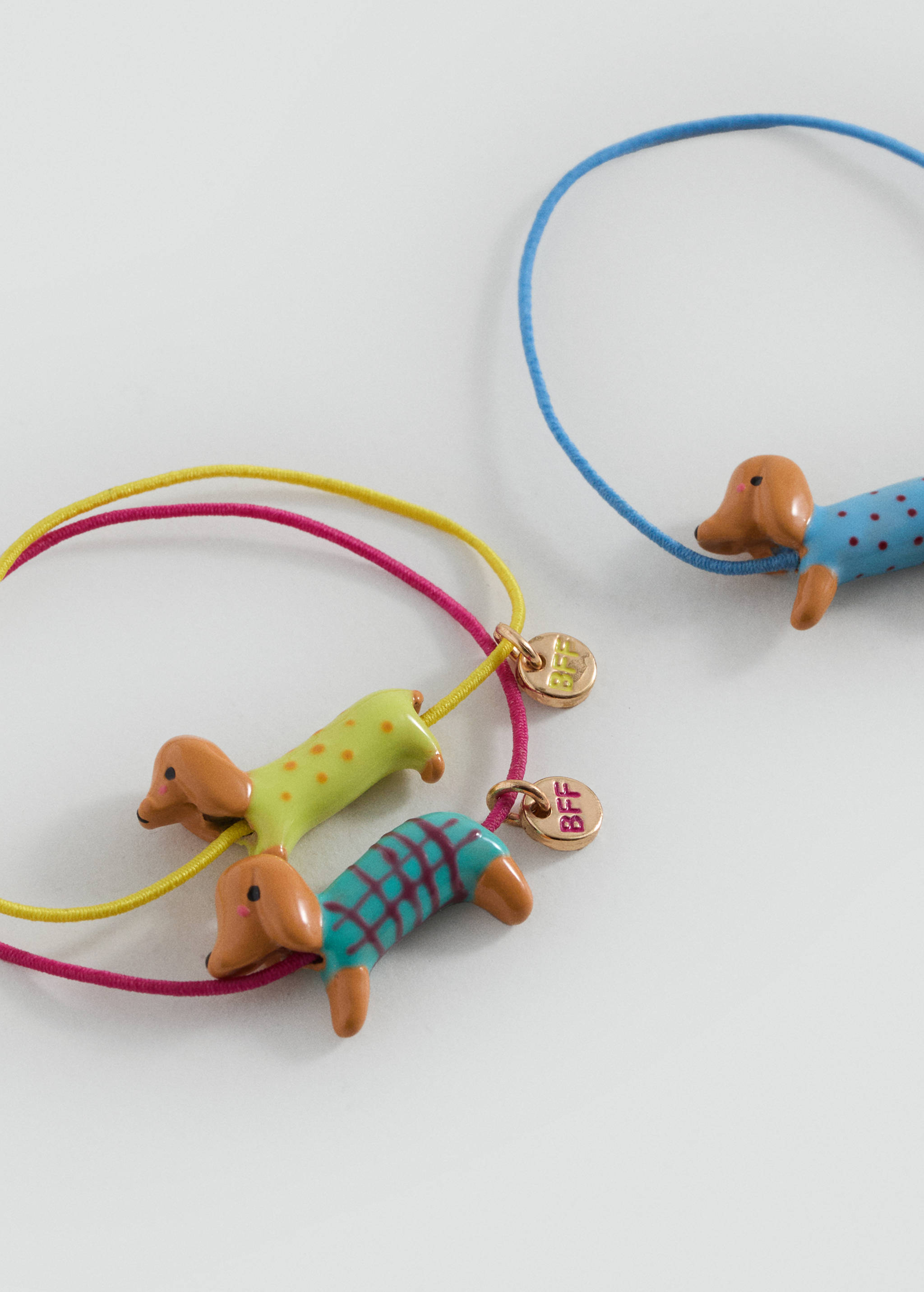 Set of 3 dog-themed bracelets - Medium plane