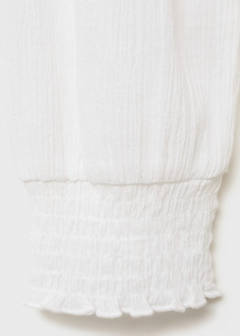 Strapless blouse with ruffled panel — Off White 7