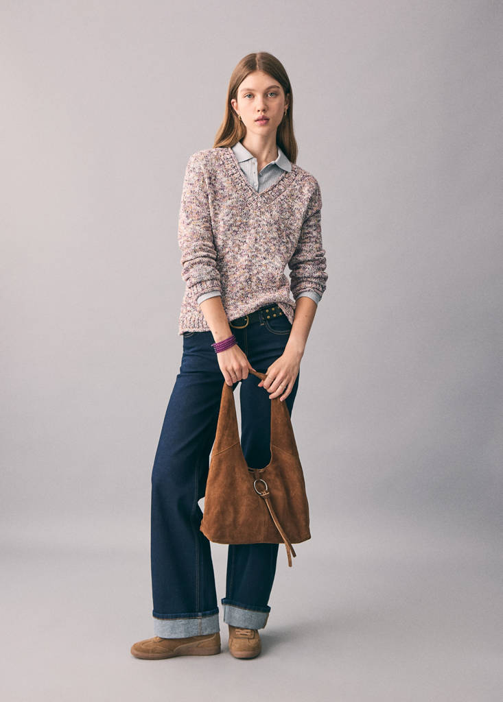 Flecked sweater — Pastel Pink