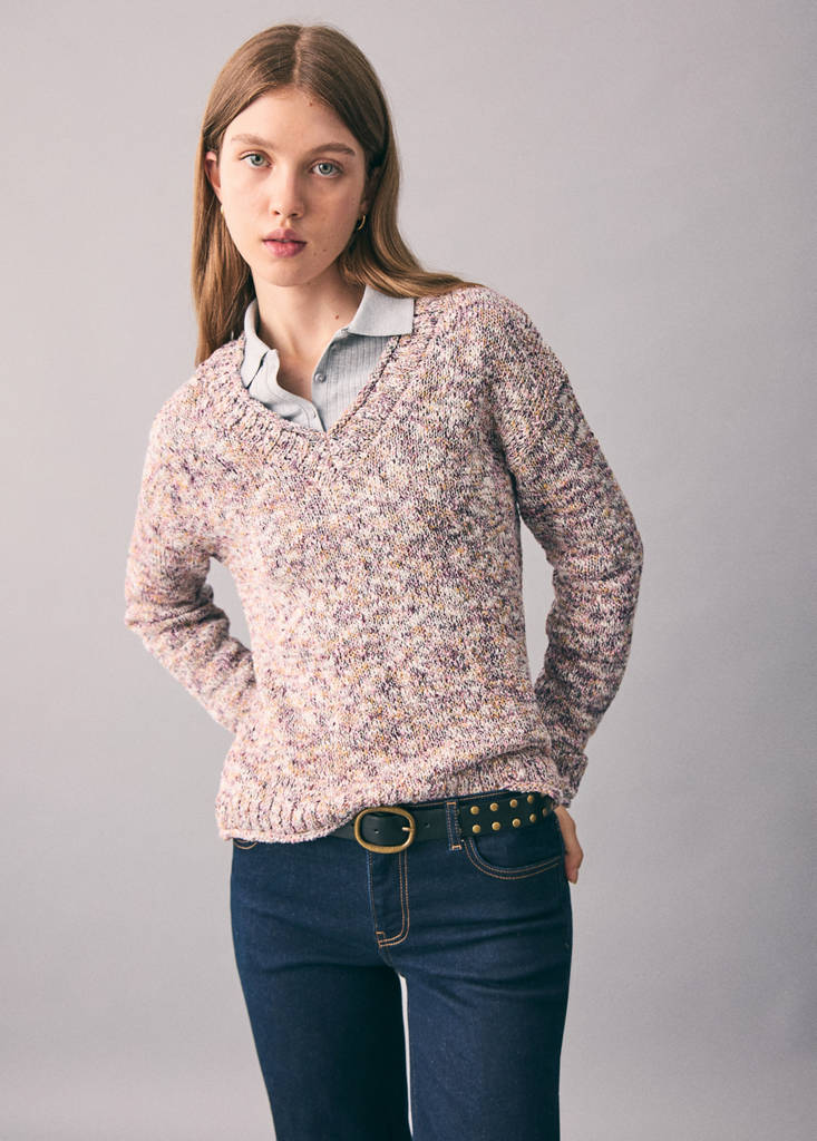 Flecked sweater — Pastel Pink