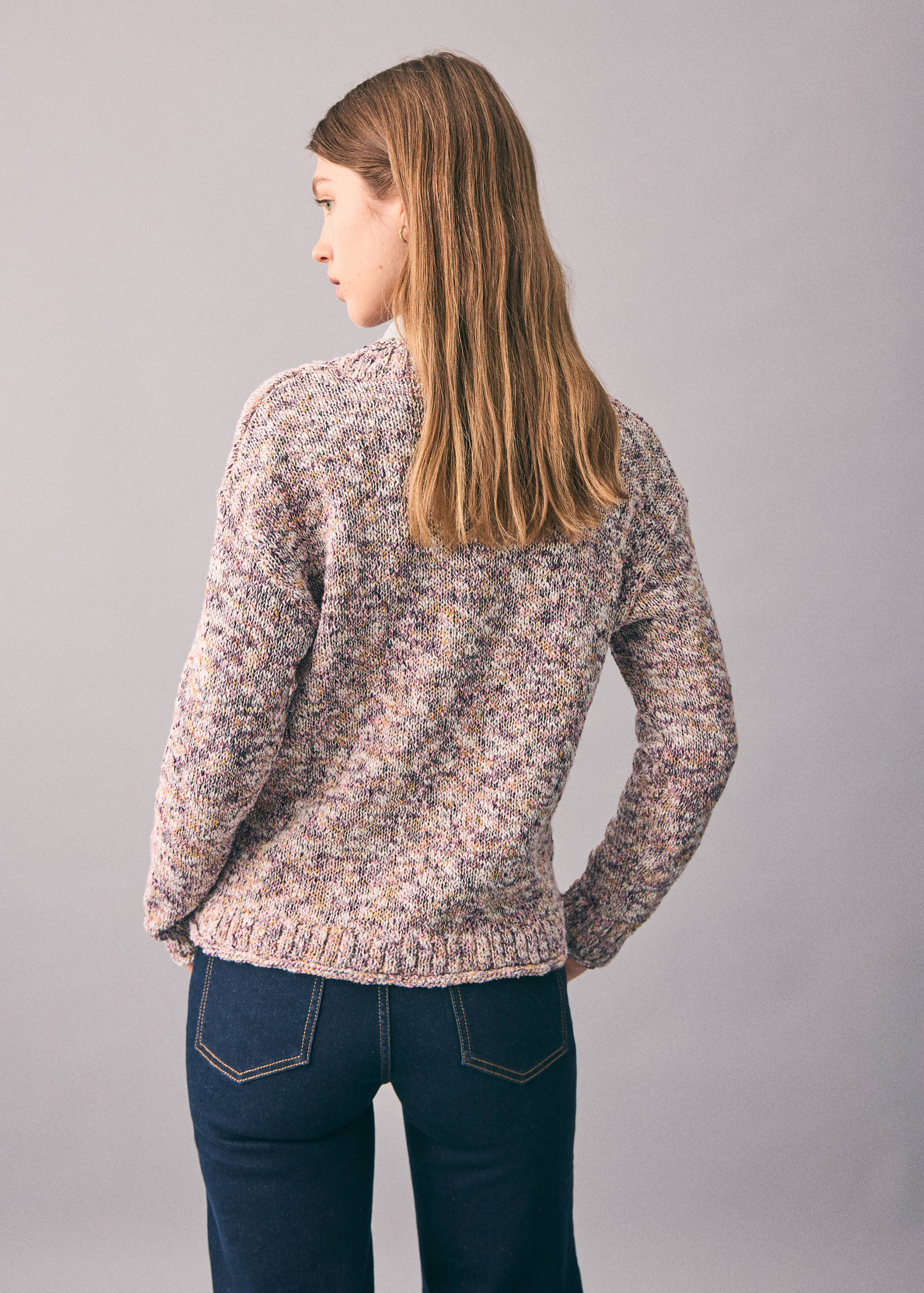 Flecked sweater - Reverse of the article