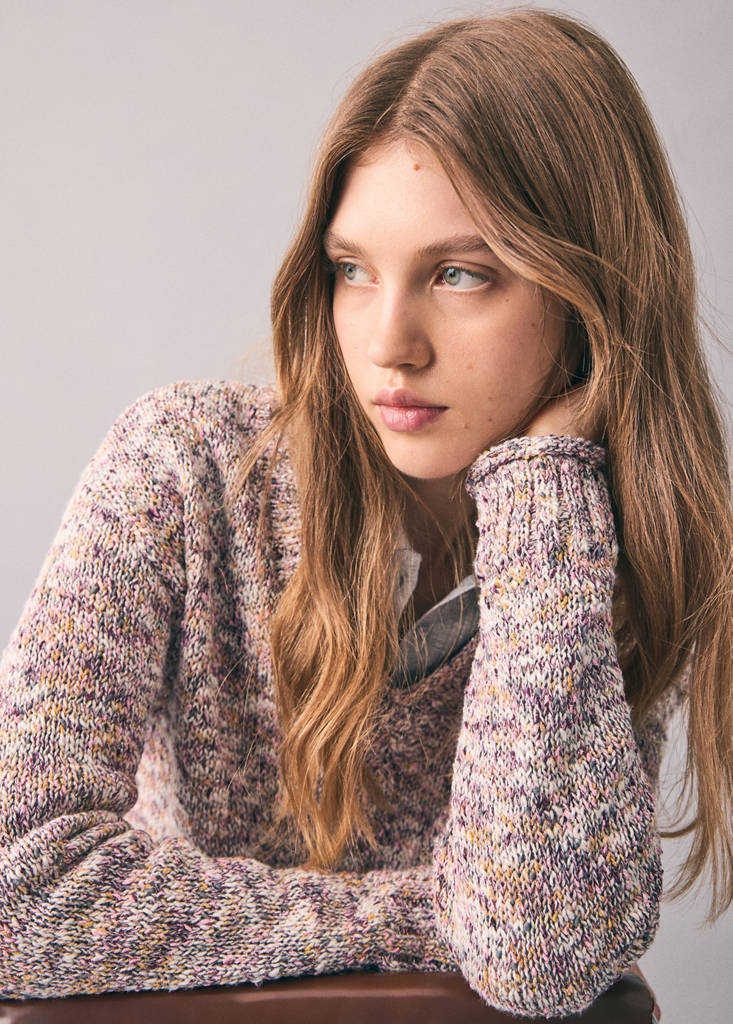 Flecked sweater — Pastel Pink