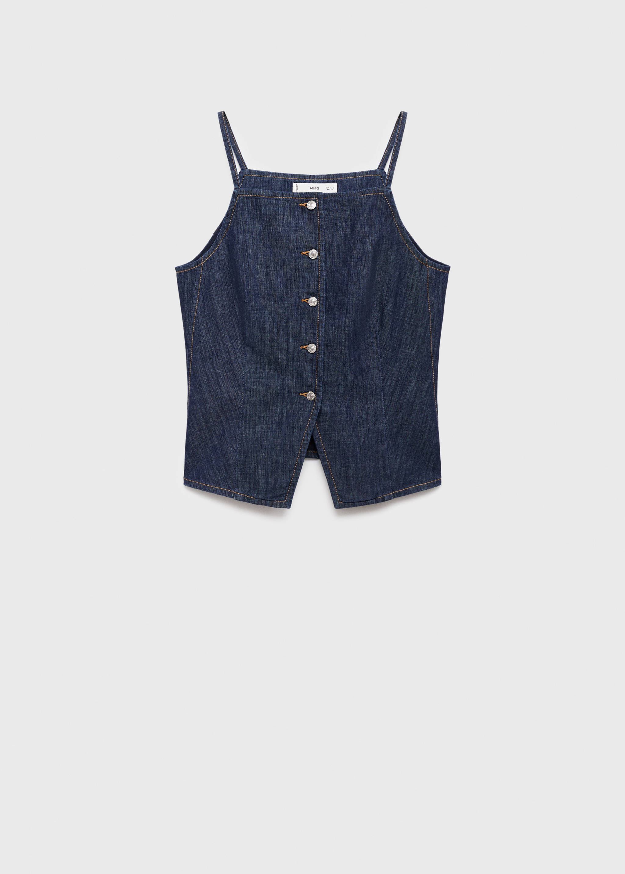 Jeans-Top mit Knöpfen - Artikel ohne Model