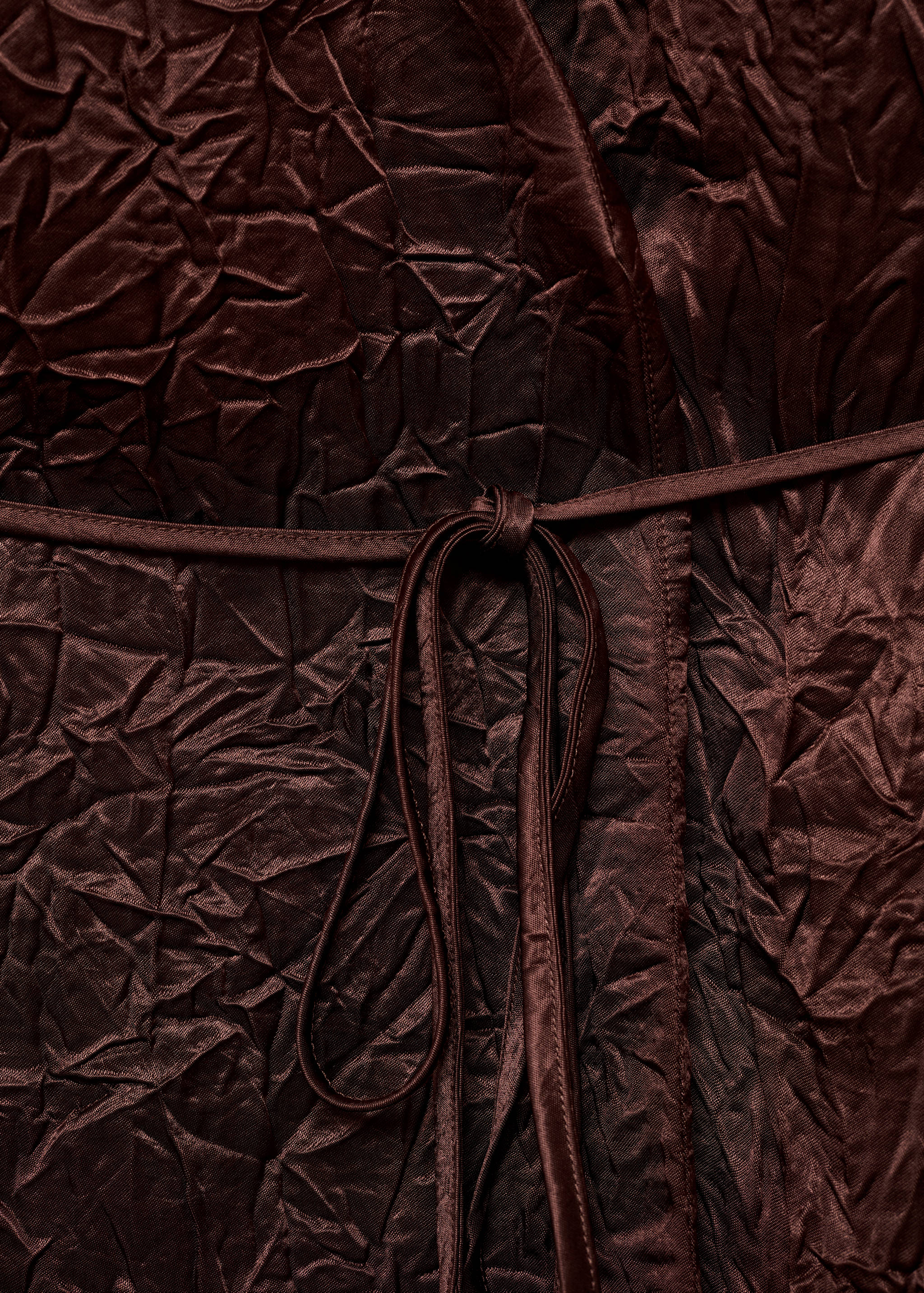 Double-breasted crinkled-effect waistcoat - Details of the article 8