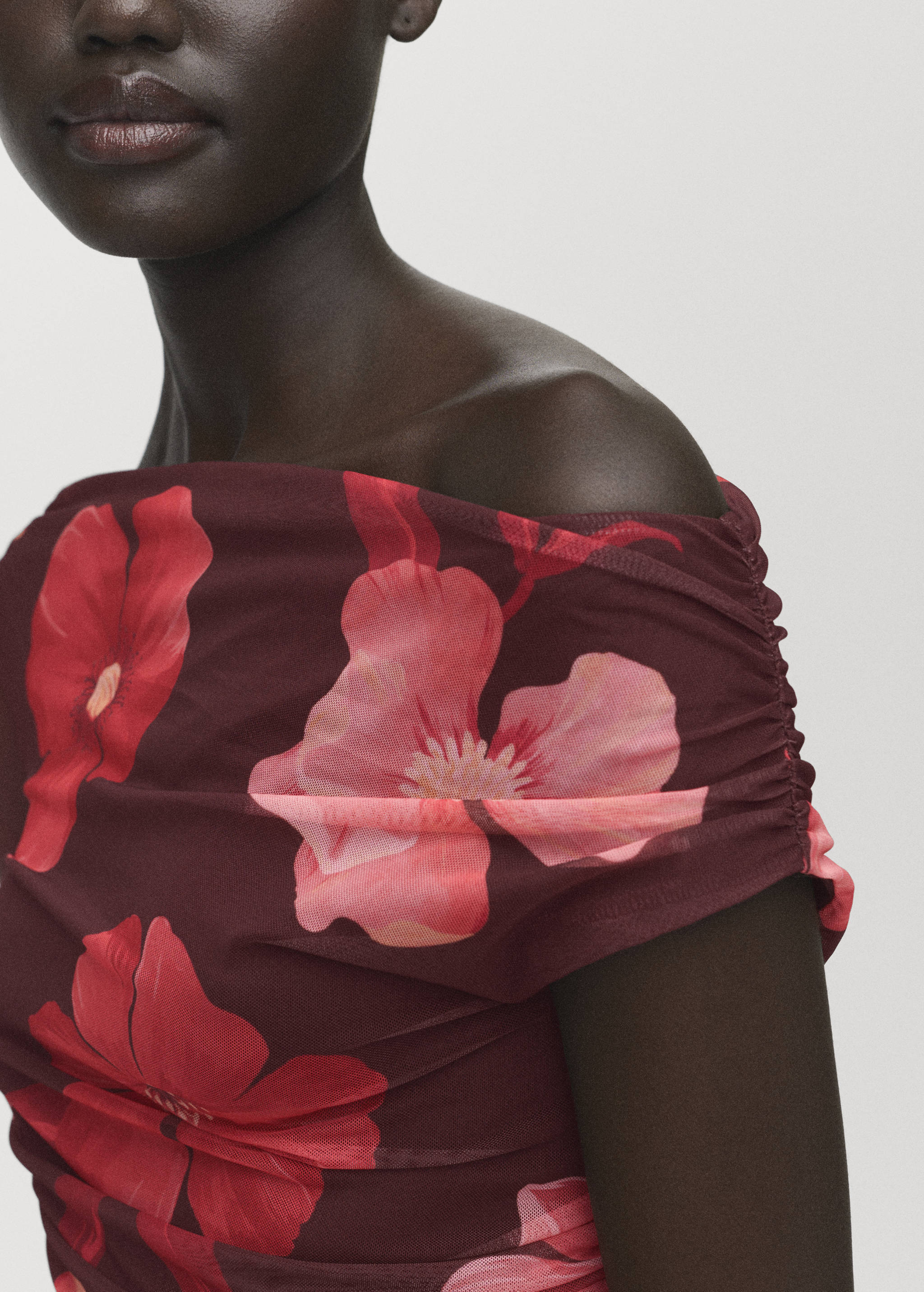 فستان زهري غير متماثل - تفاصيل المنتج 6