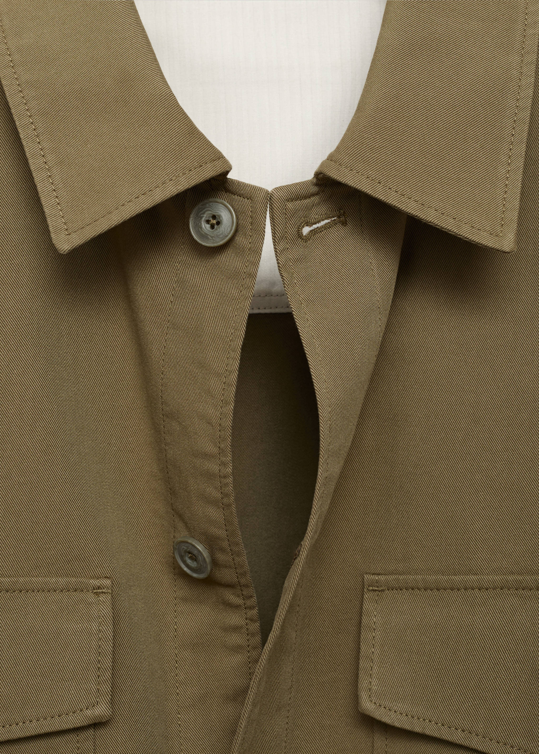 Lyocell cotton jacket with pockets - Details of the article 8