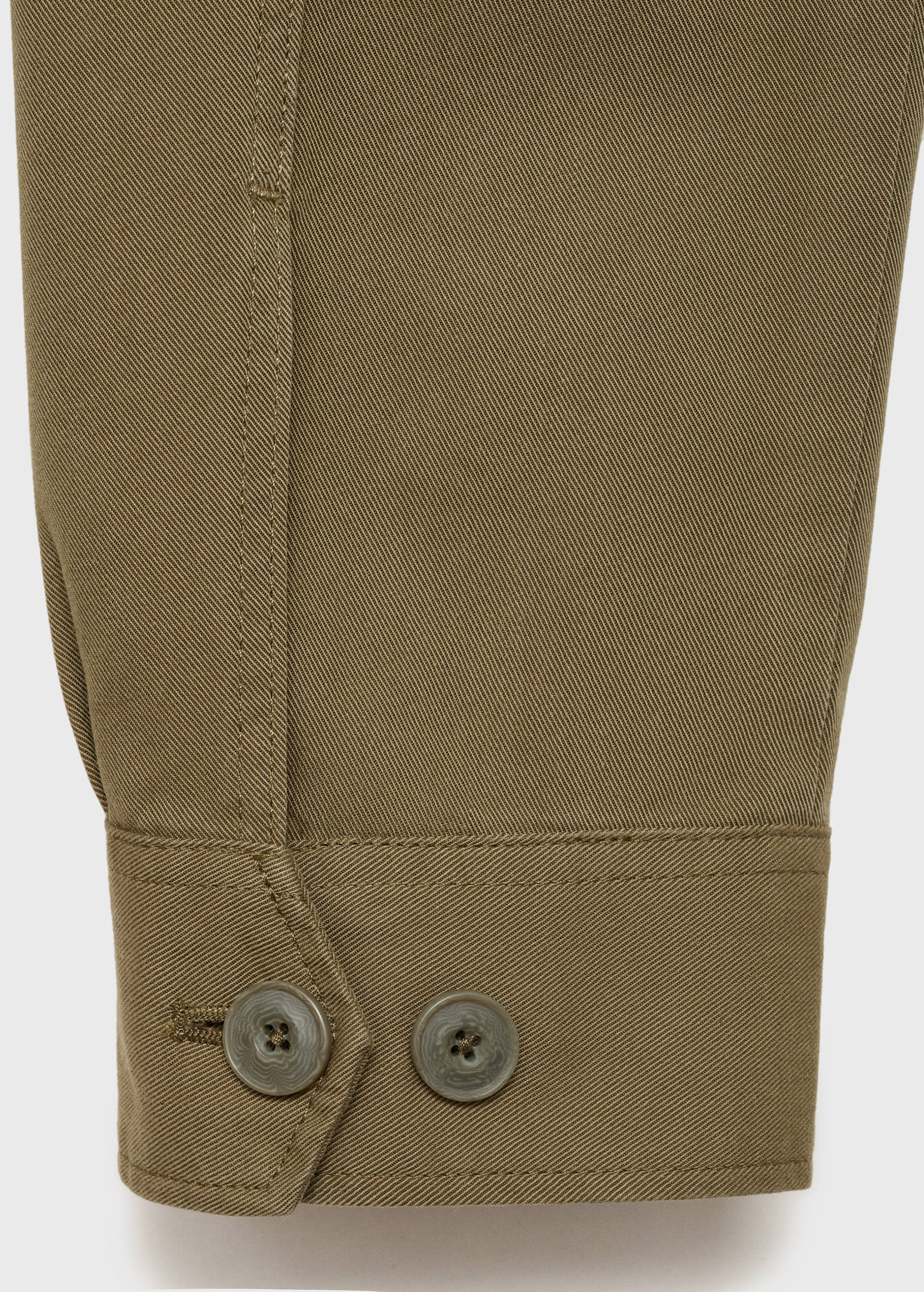 Lyocell cotton jacket with pockets - Details of the article 0