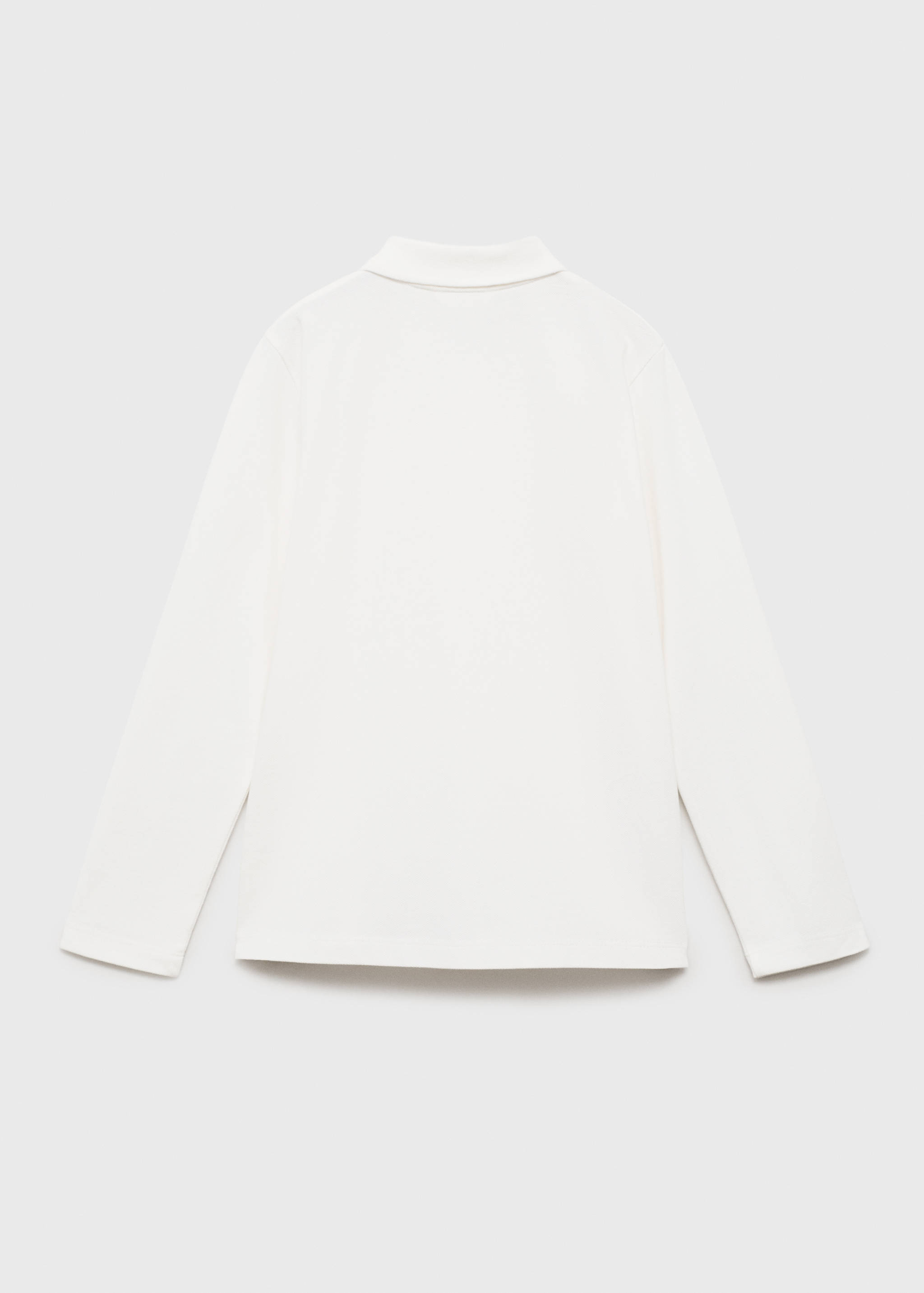 Kötött pólóing gombokkal - A cikk hátulja