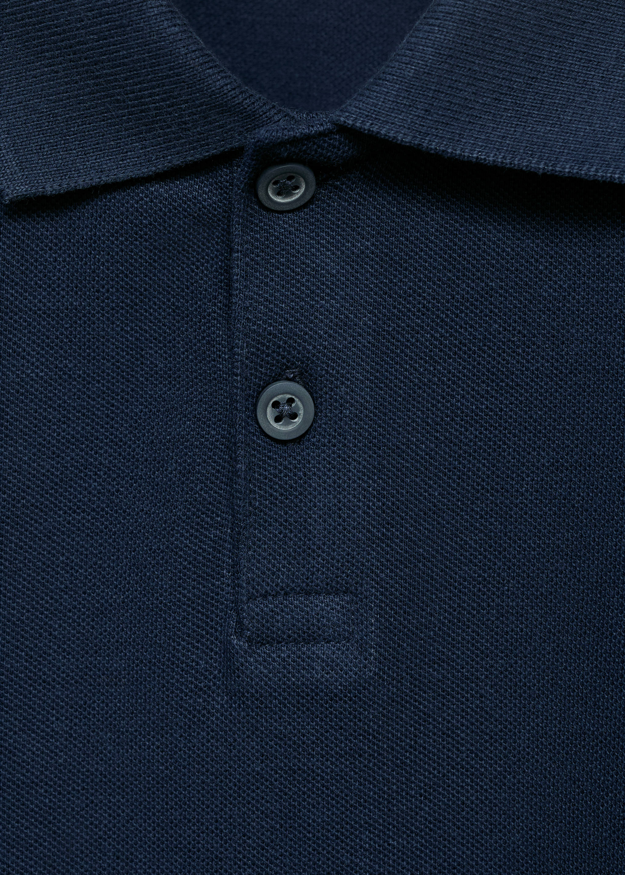 Buttoned knitted polo shirt - Details of the article 8