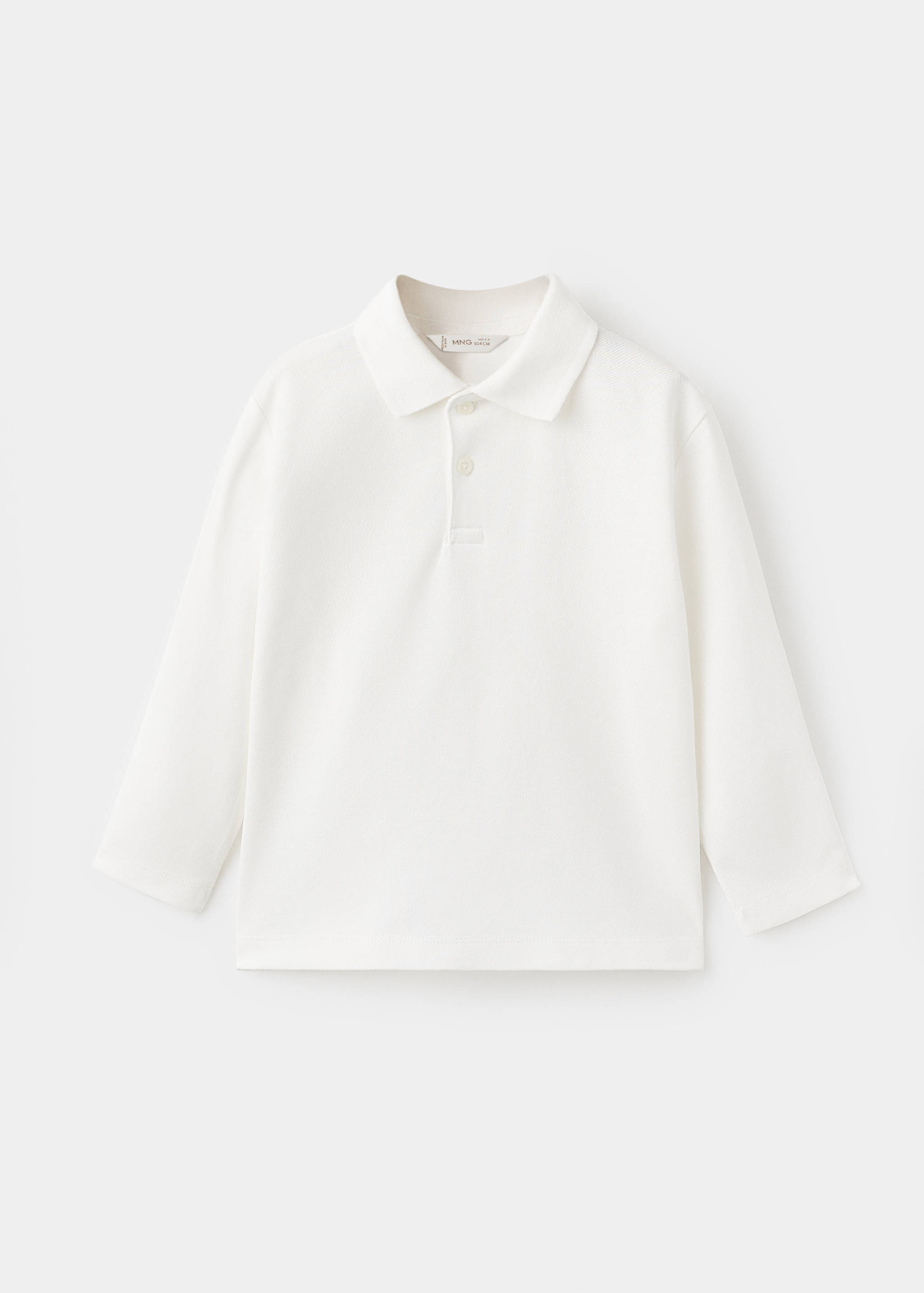 Cotton basic polo shirt - Article without model