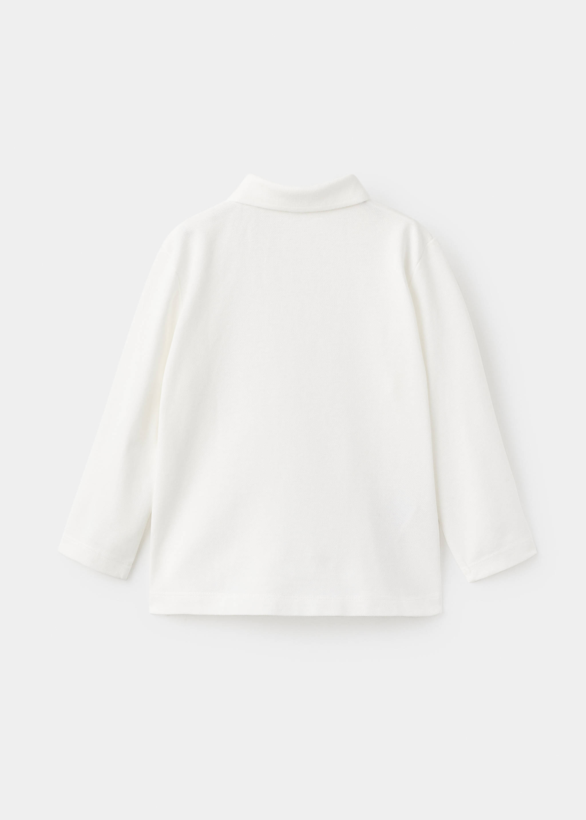 Cotton basic polo shirt - Reverse of the article