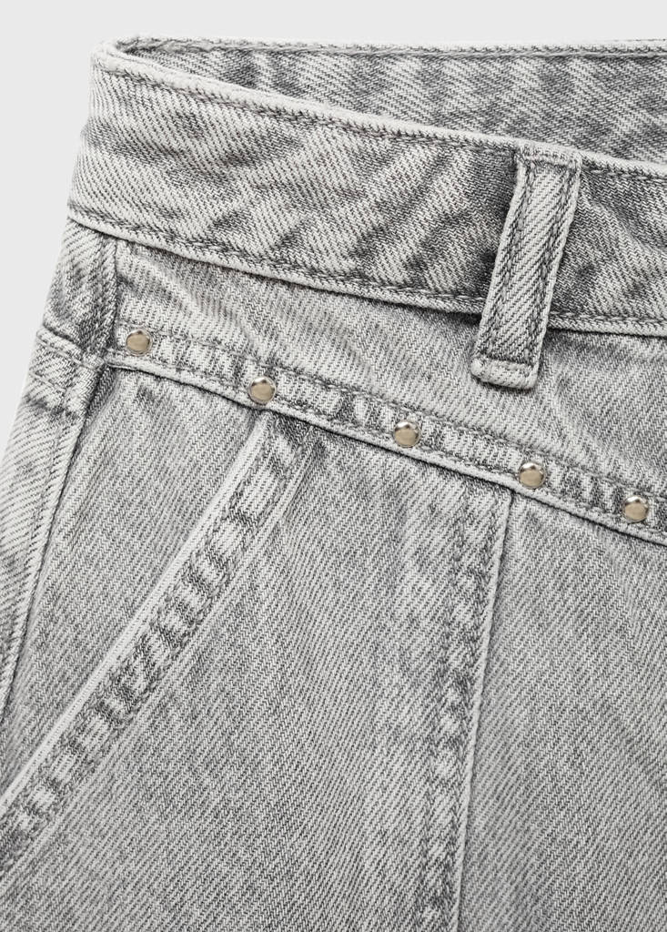 Short denim skirt — Denim Grey