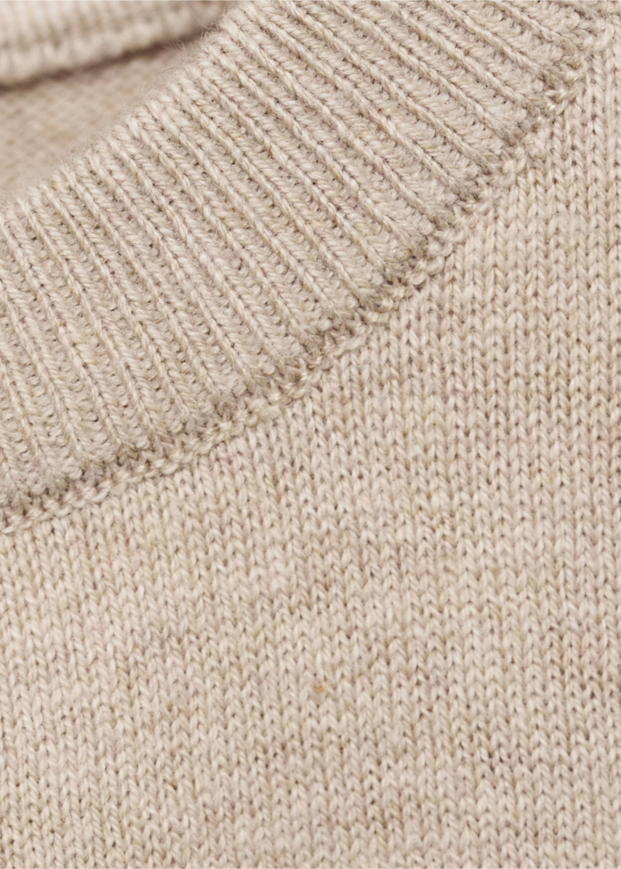 Jersey punto detalles canalé - Detalle del artículo 8, Beige. Ref: 17074413-00.