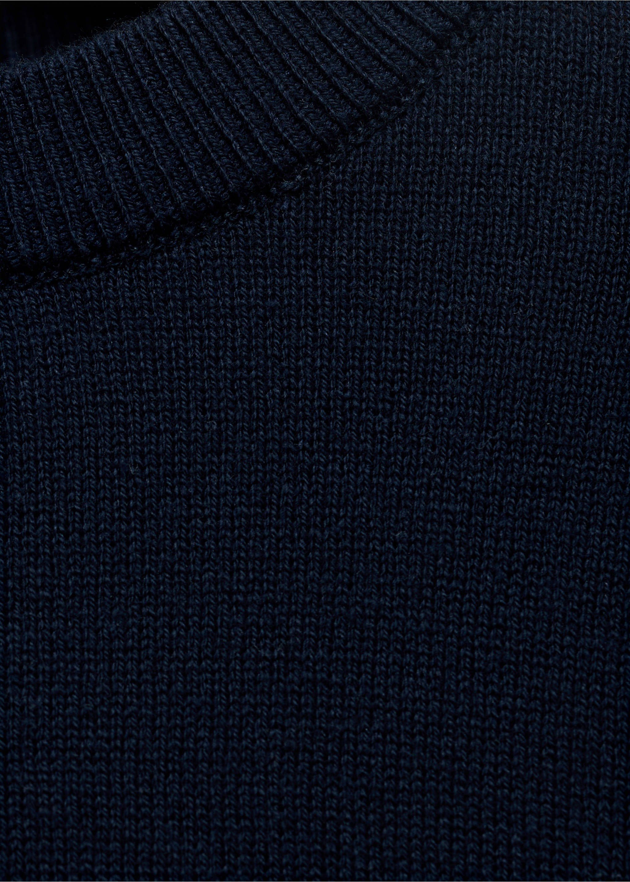 Jersey punto detalles canalé - Detalle del artículo 0, Azul marino. Ref: 17074413-00.
