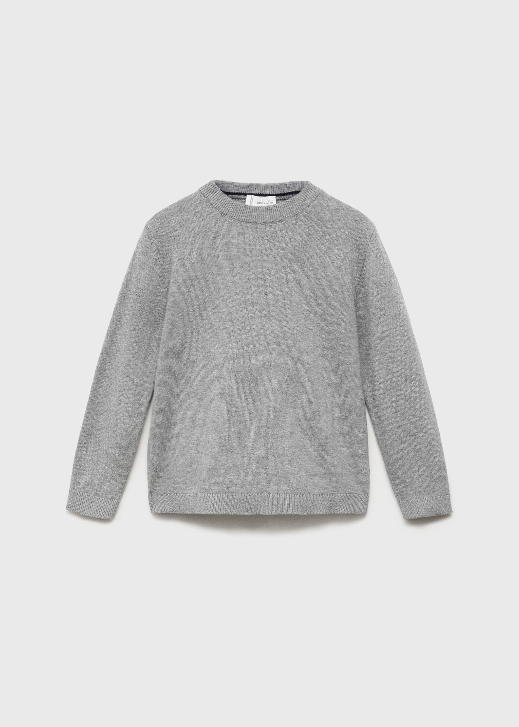 Jersey punto detalles canalé - Artículo sin modelo, Gris medio vigoré. Ref: 17074413-00.