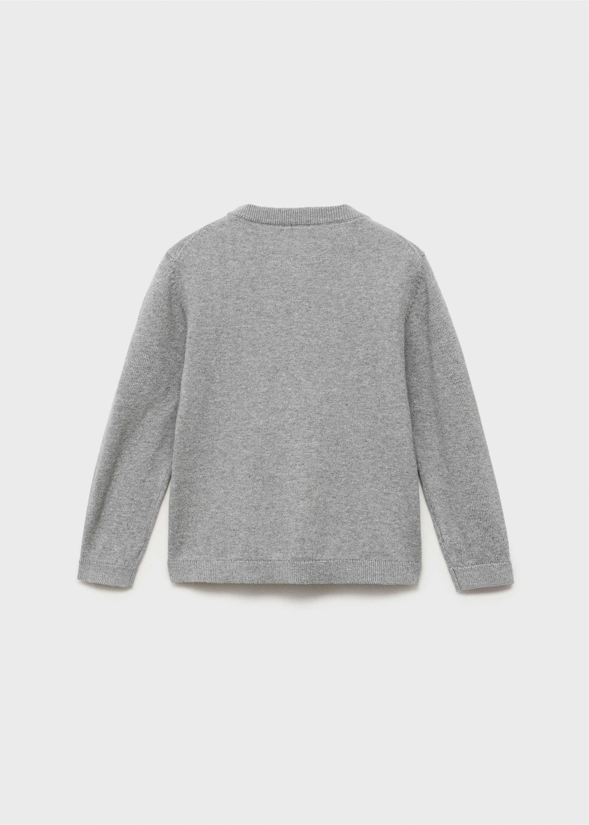 Jersey punto detalles canalé - Reverso del artículo, Gris medio vigoré. Ref: 17074413-00.