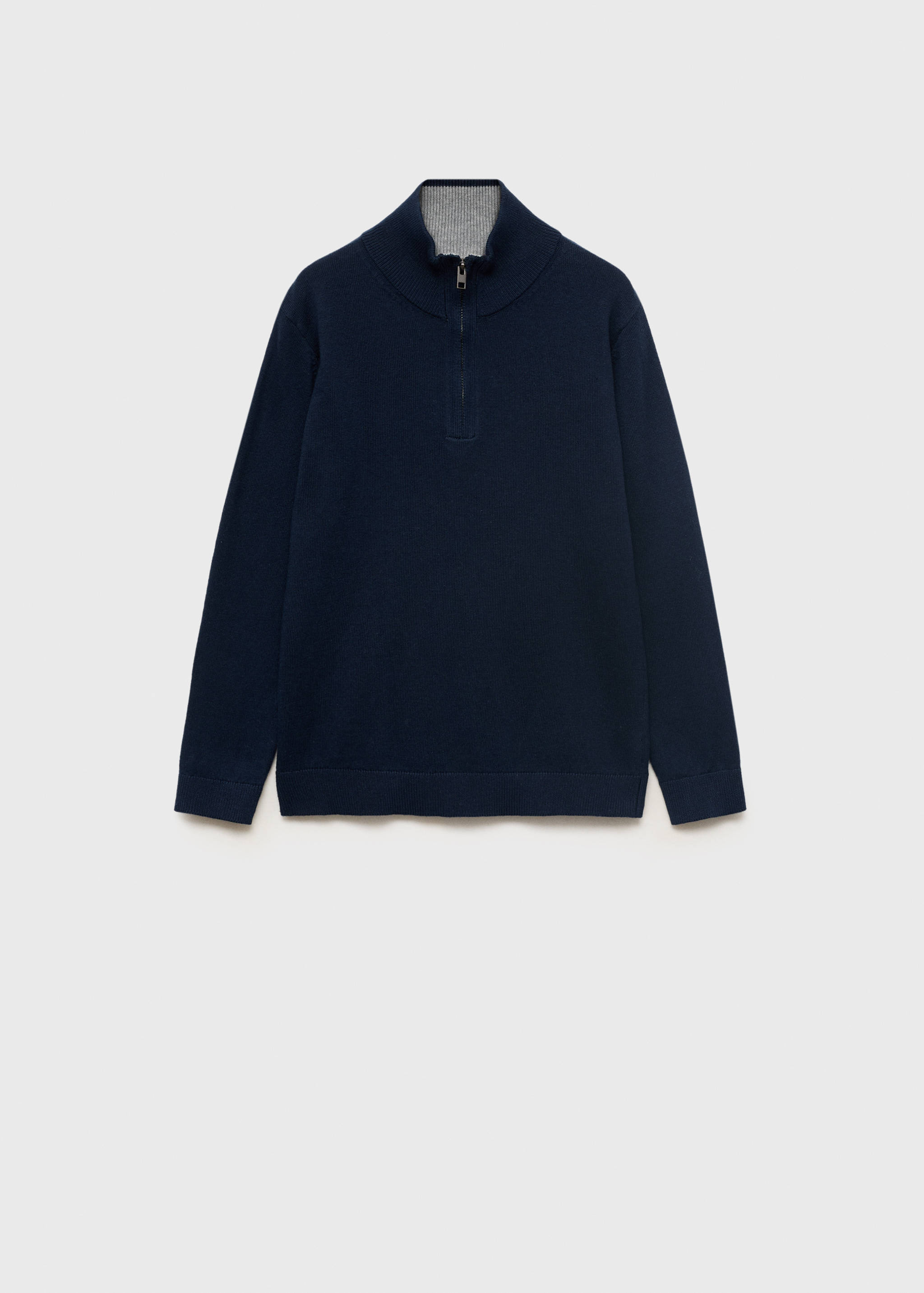 Pulover cu fermoar la guler - Articol fără model