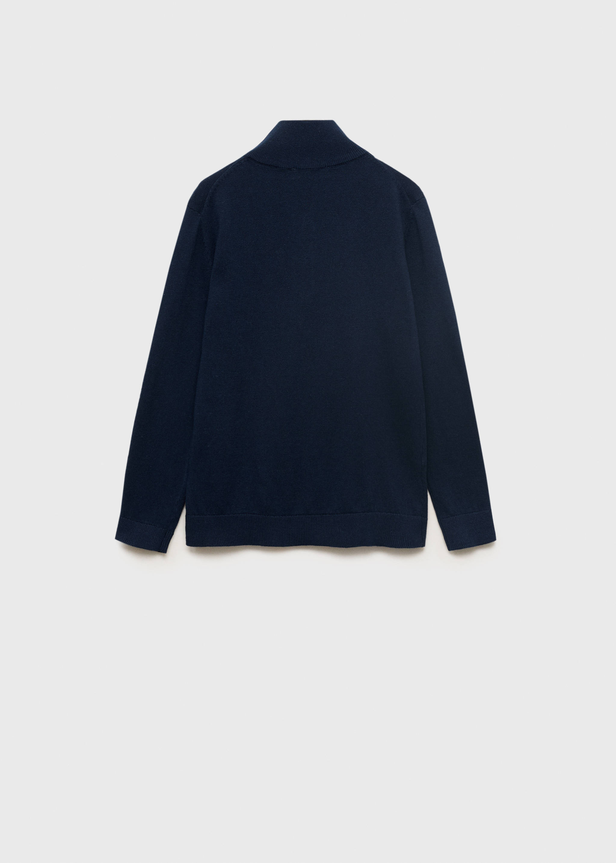 Pulover cu fermoar la guler - Spatele articolului