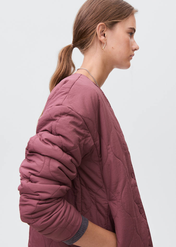 Quilted jacket — Burgundy
