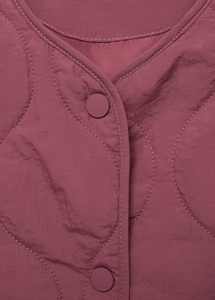 Quilted jacket — Burgundy