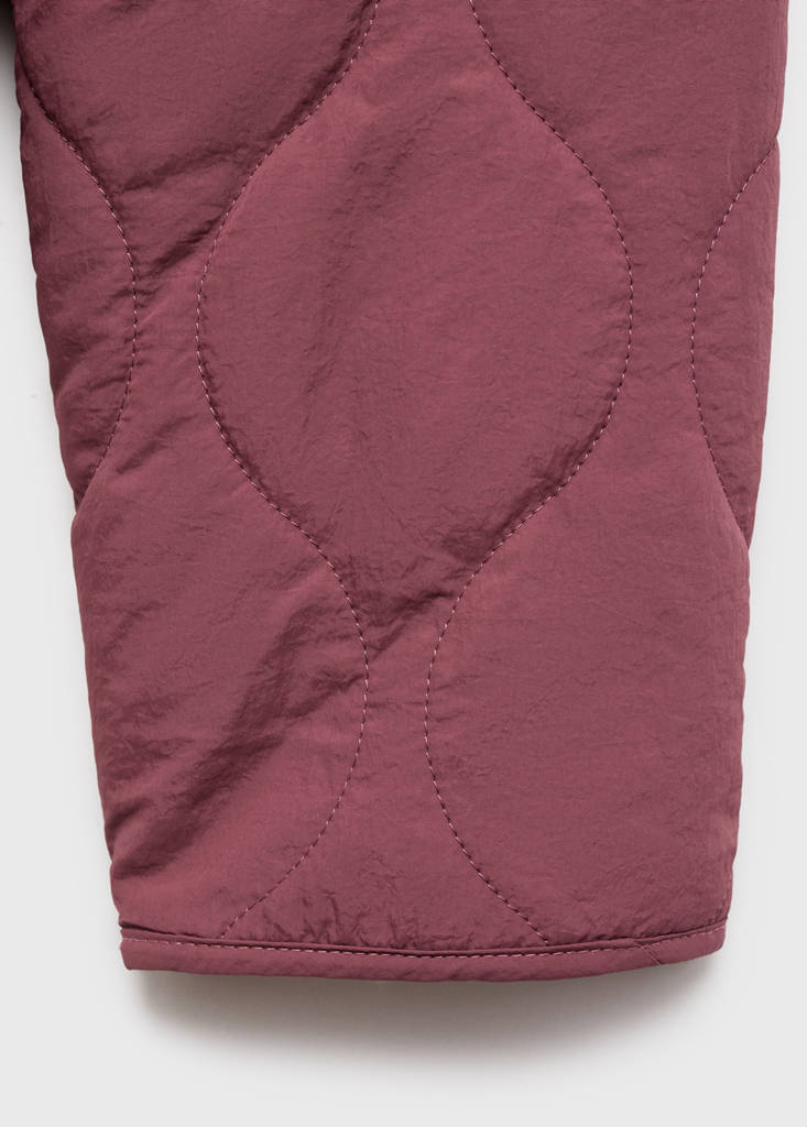 Quilted jacket — Burgundy