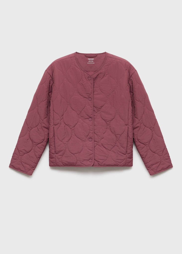Quilted jacket — Burgundy