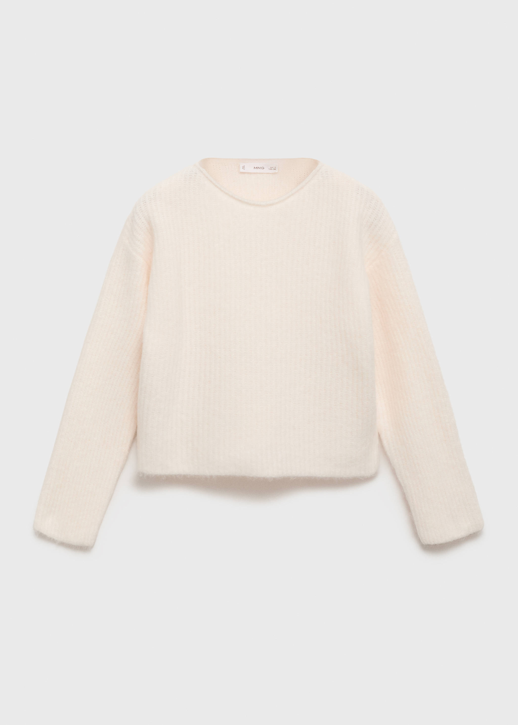 Knitted ribbed sweater - Article without model