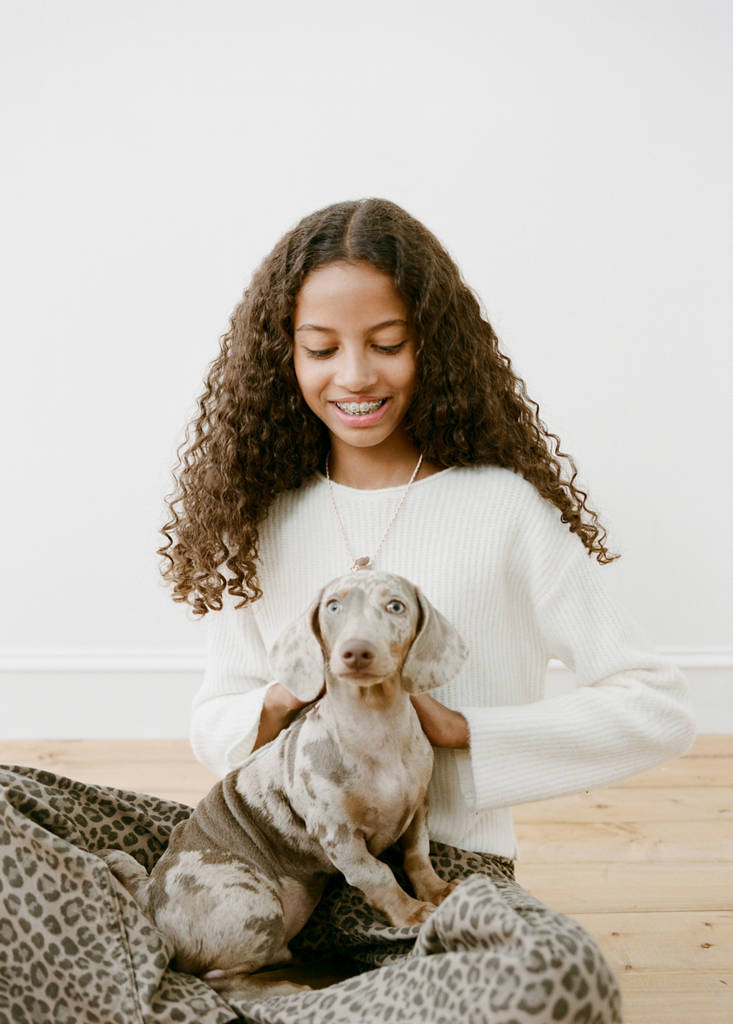 Knitted ribbed sweater — Sand