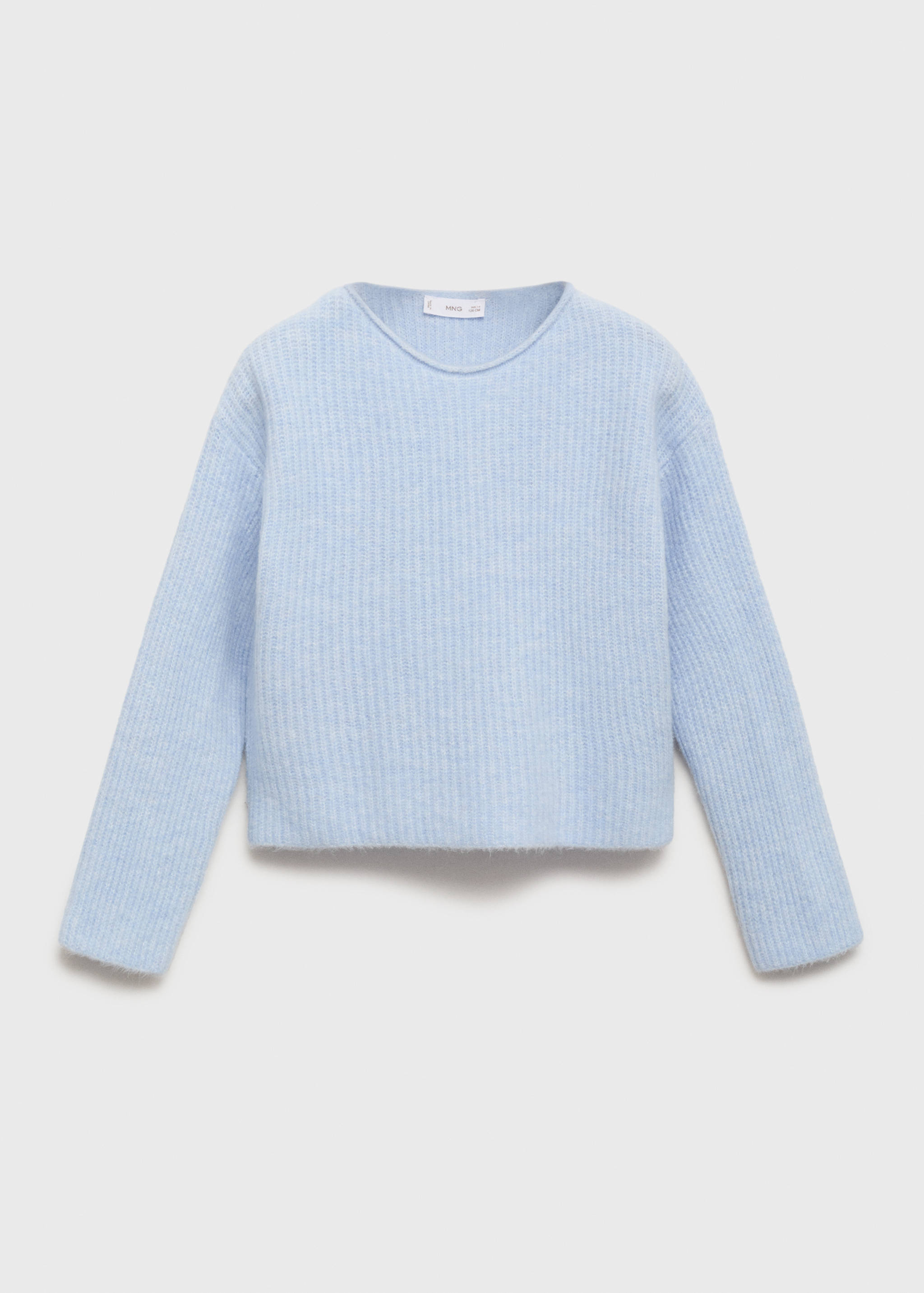 Knitted ribbed sweater - Article without model