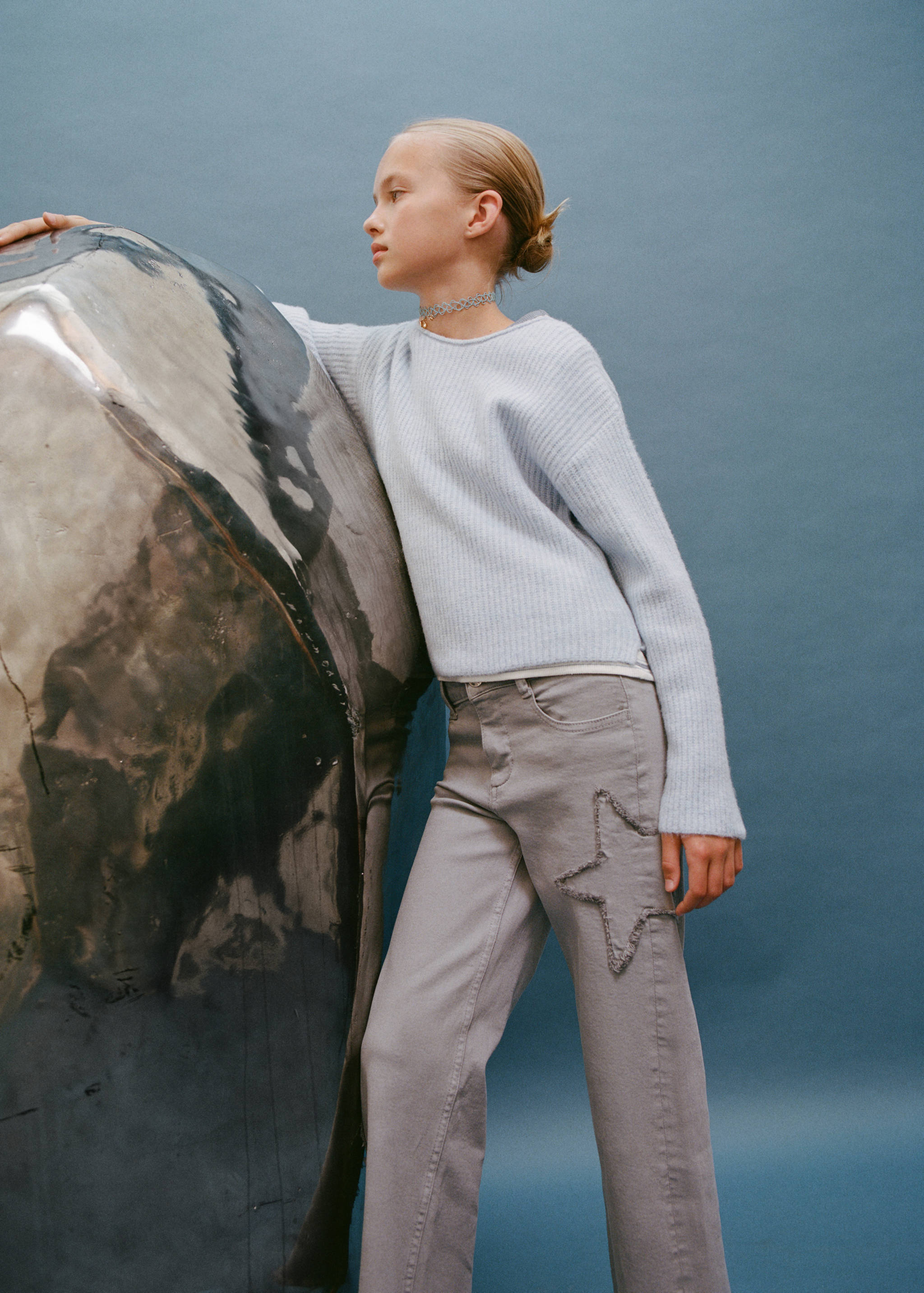 Knitted ribbed sweater - Details of the article 5