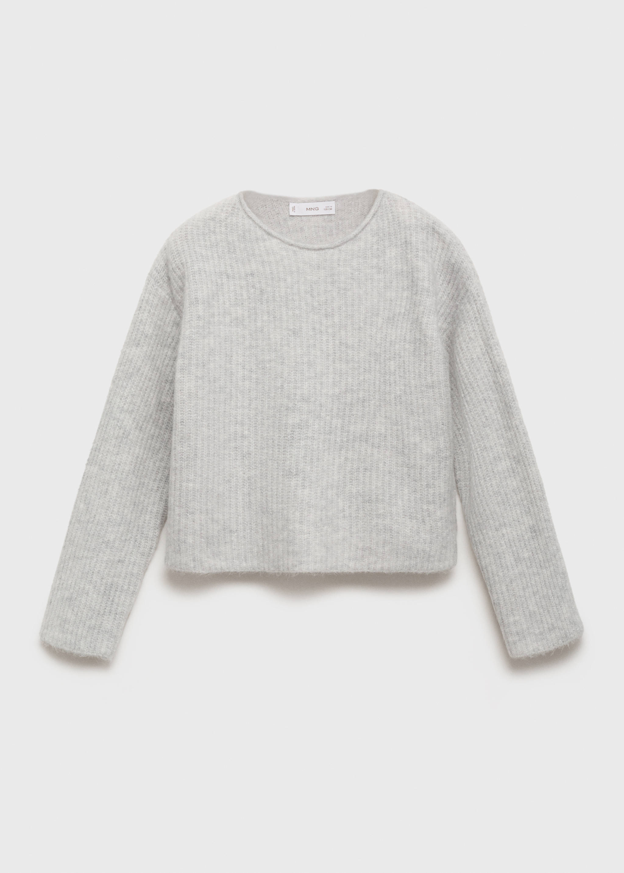 Knitted ribbed sweater - Article without model