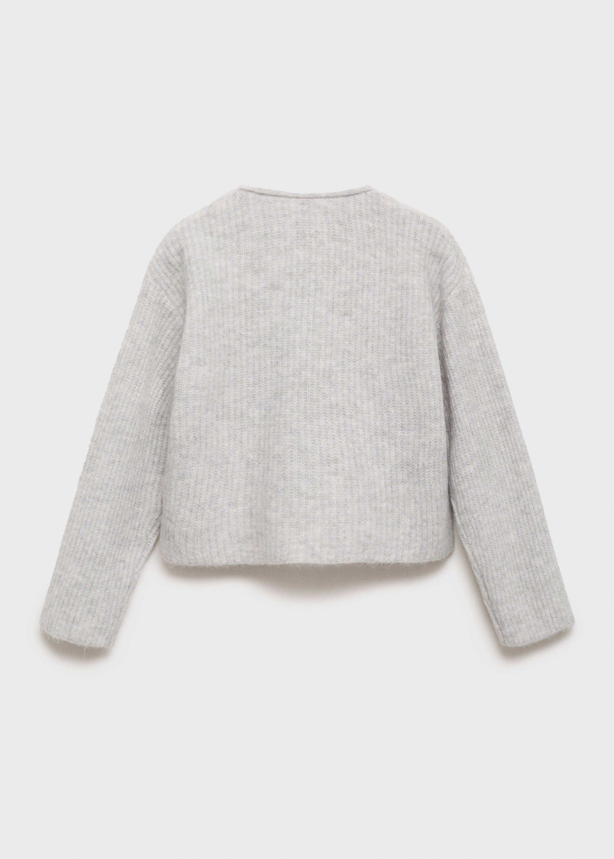 Knitted ribbed sweater - Reverse of the article