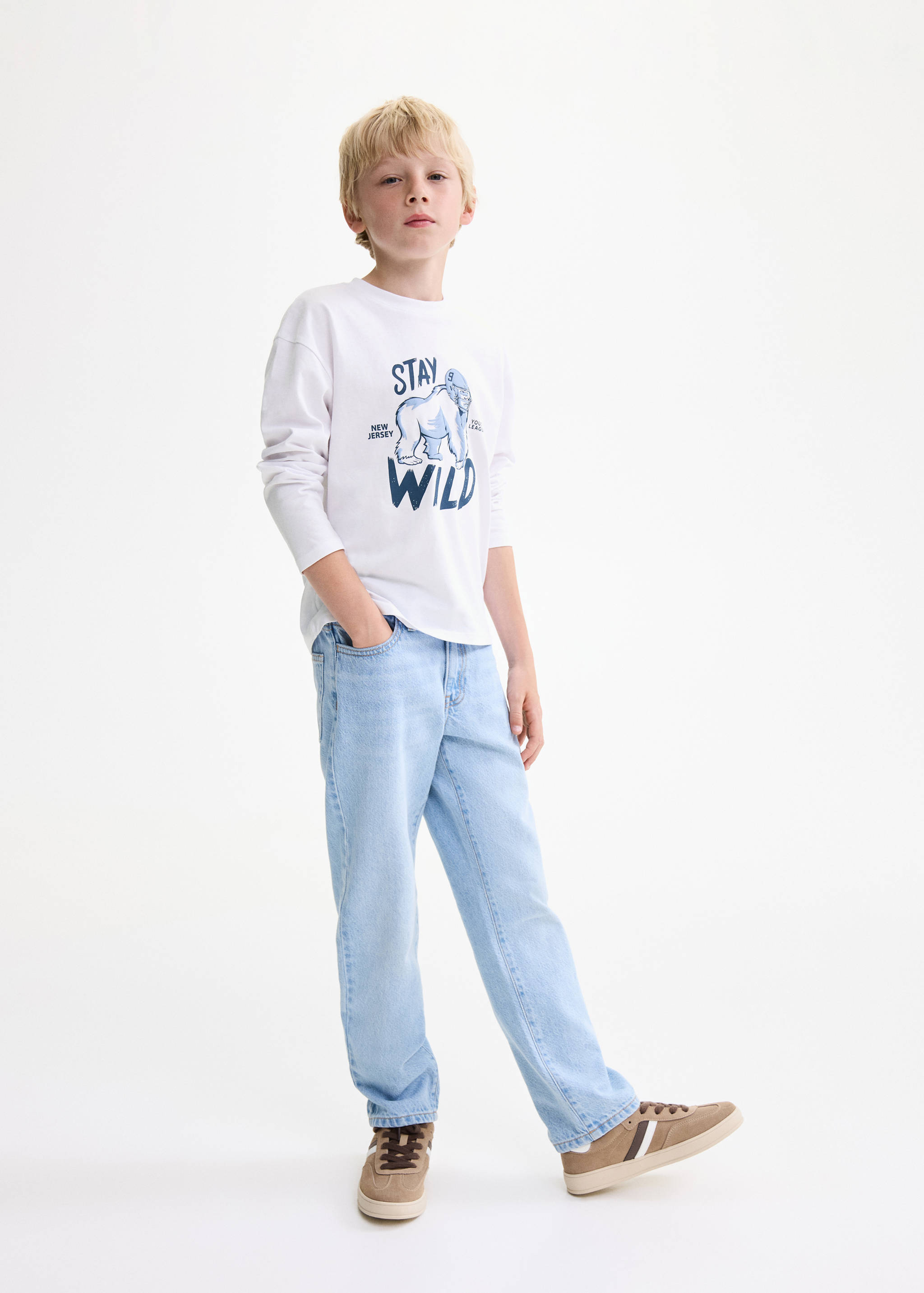 T-shirt motif lengan pendek - Tampilan Umum