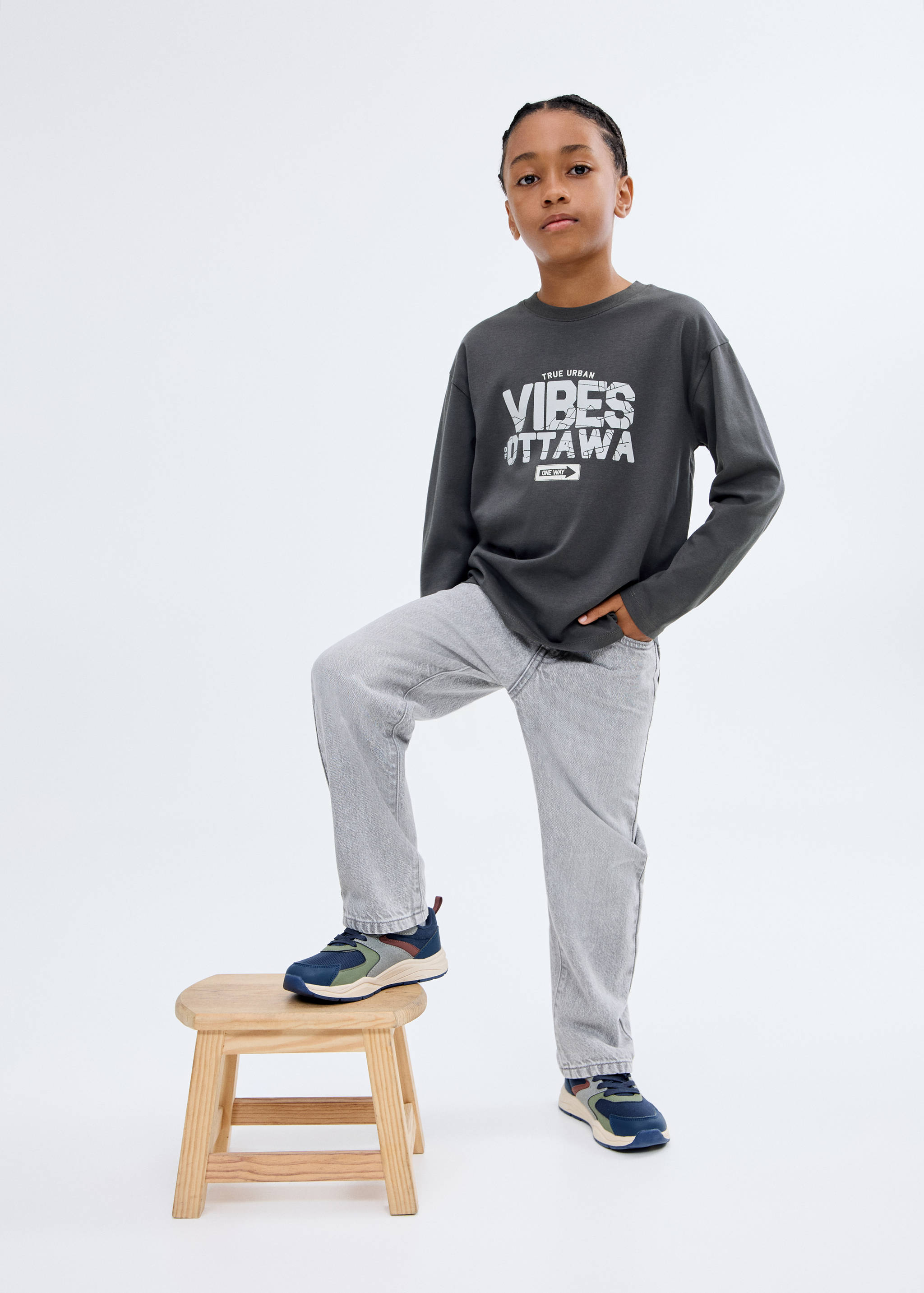 Short-sleeved printed t-shirt - General plane