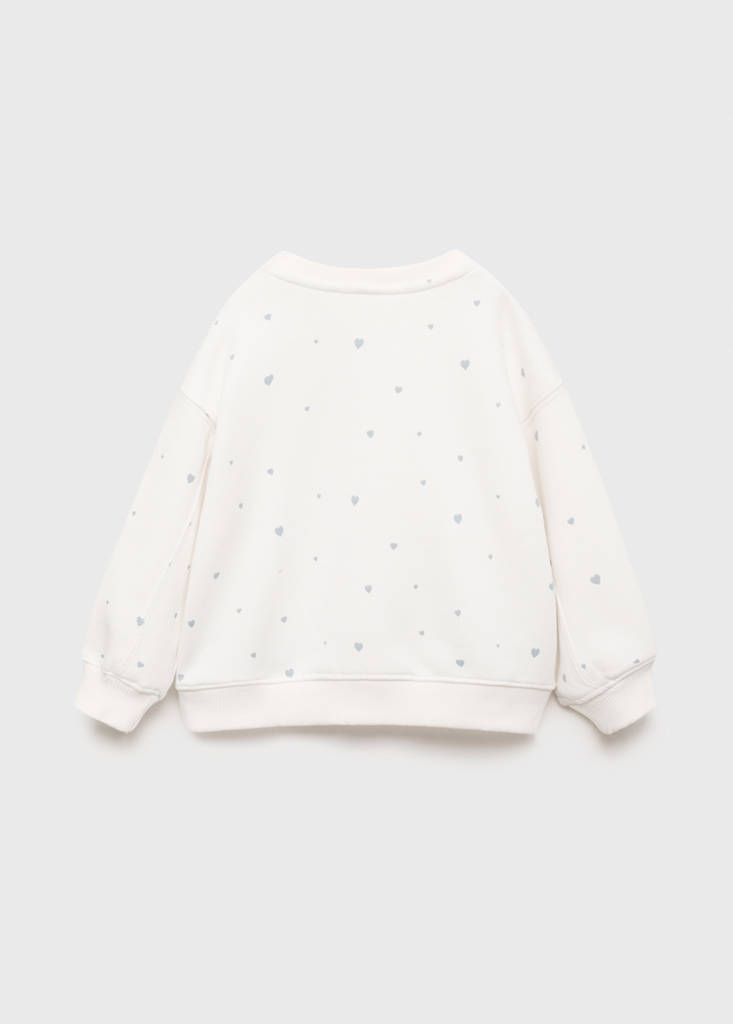 Hearts printed sweatshirt — Off White